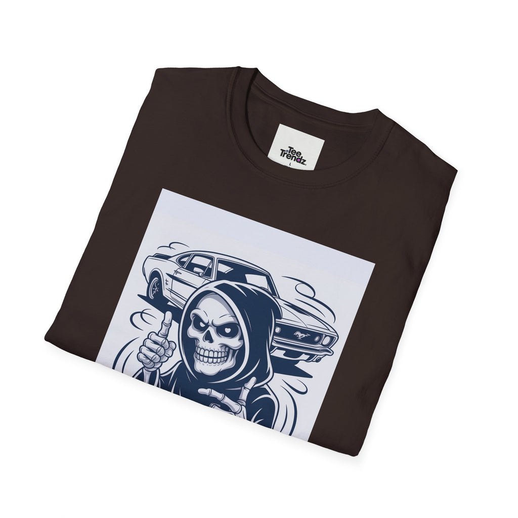Stay Classic Skull Car T-Shirt — Vintage Japanese Streetwear Tee