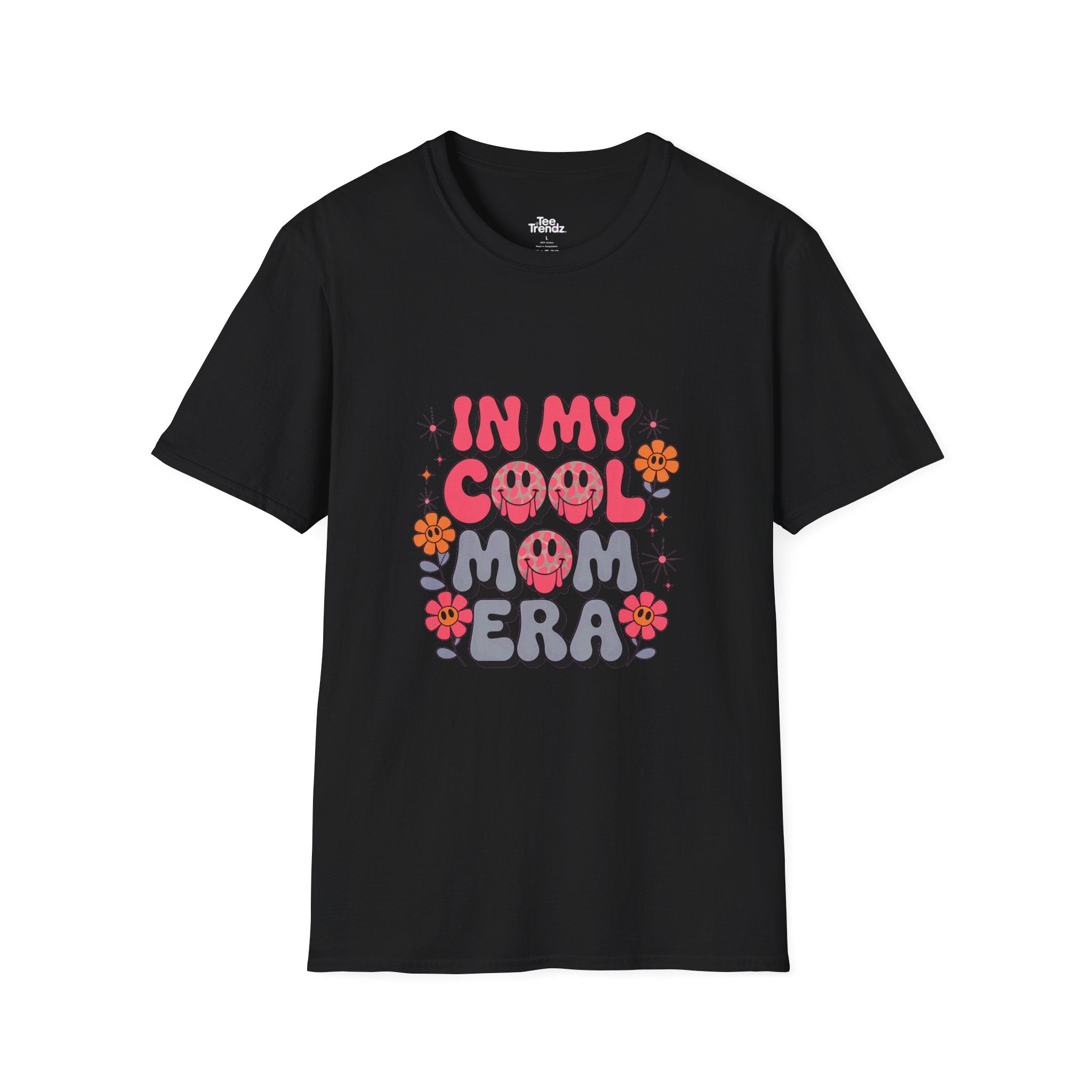 T-Shirt — "In My Cool Mom Era" Retro Floral Graphic Tee