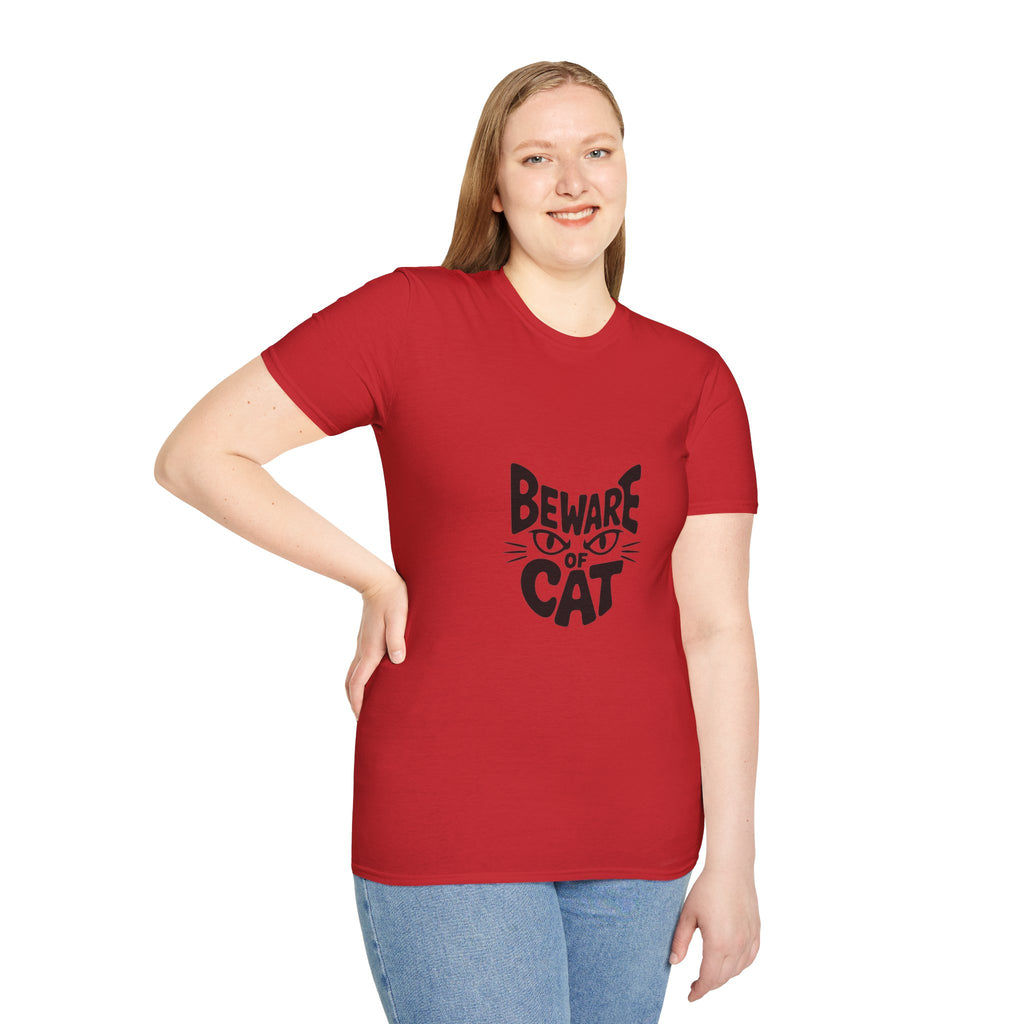 Beware of Cat T-Shirt — Funny Cat Lover Tee