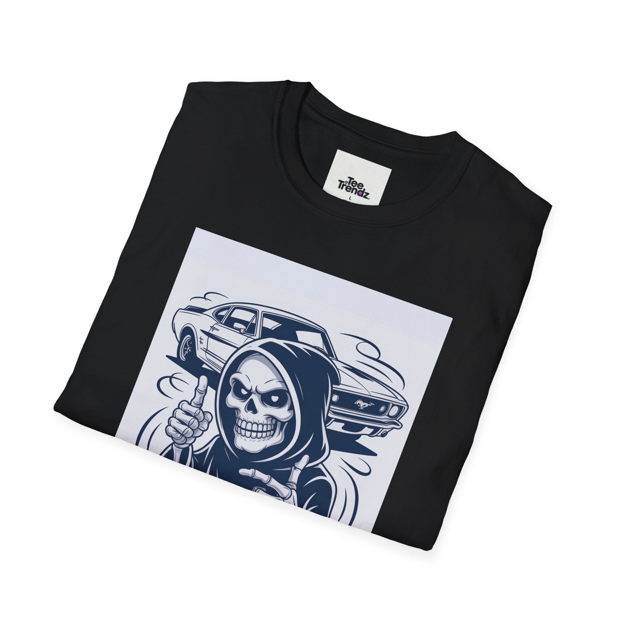 Stay Classic Skull Car T-Shirt — Vintage Japanese Streetwear Tee