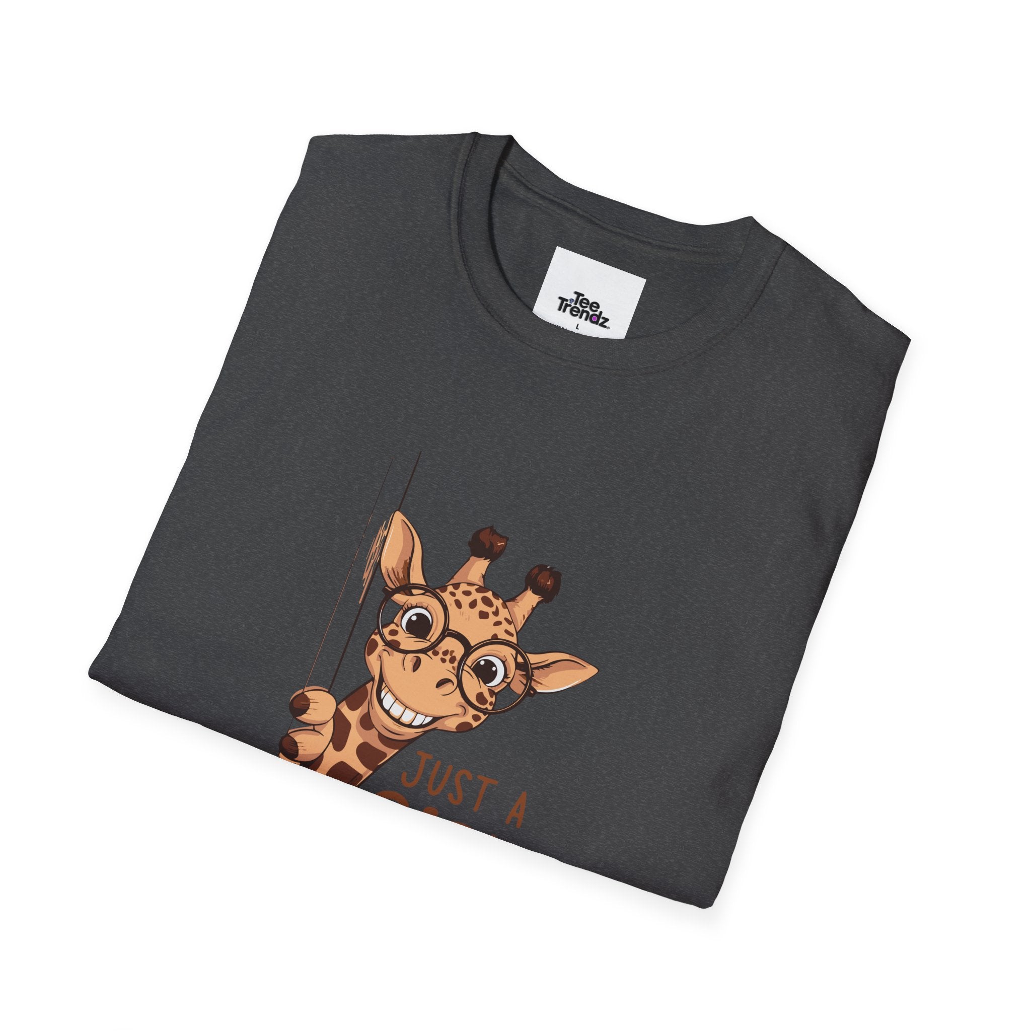 Giraffe Lover Tee — "Just a Girl Who Loves Giraffe" Cute Graphic T-Shirt