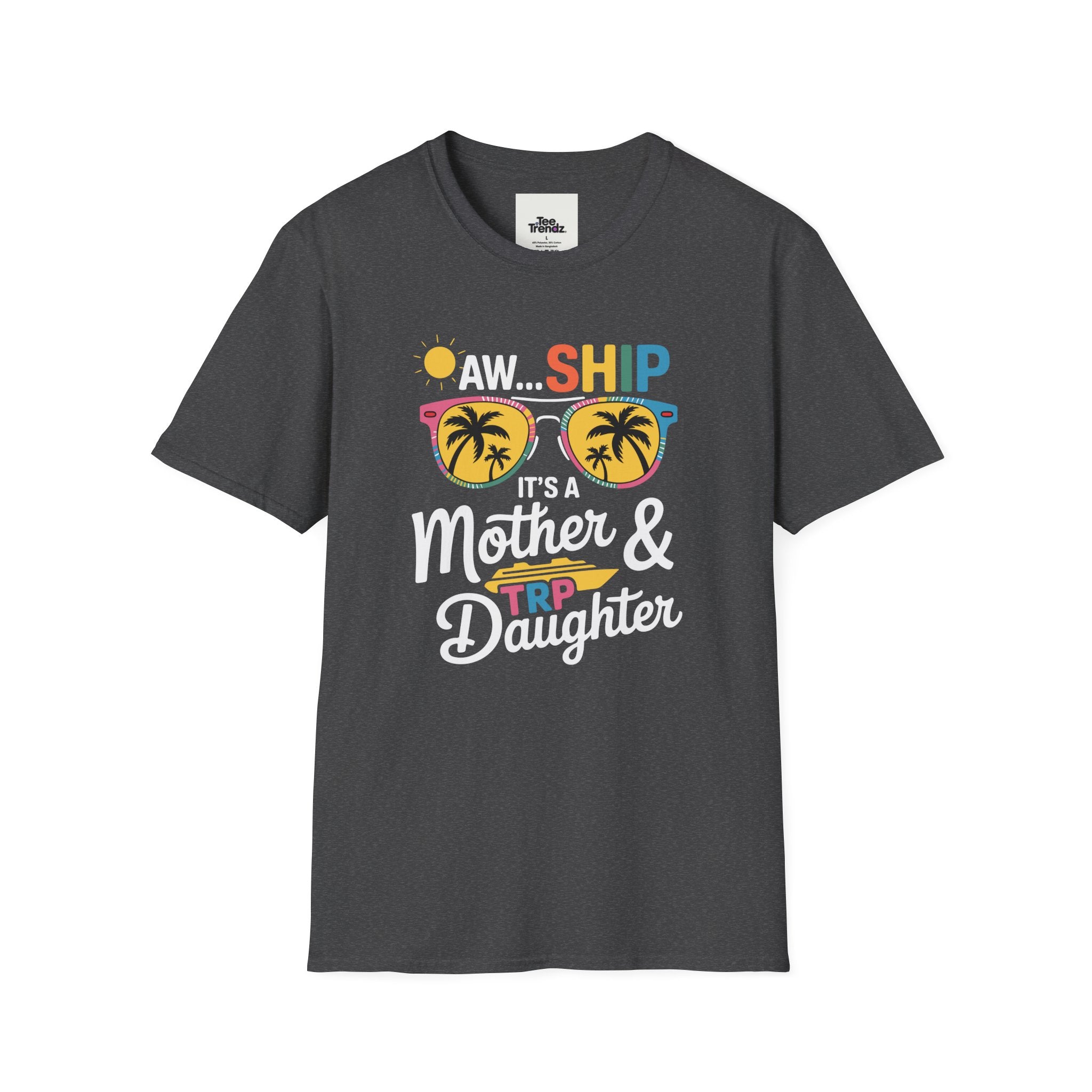 Mother & Daughter Trip T-Shirt – "Aw...Ship" Tropical Sunglasses Vacation Tee