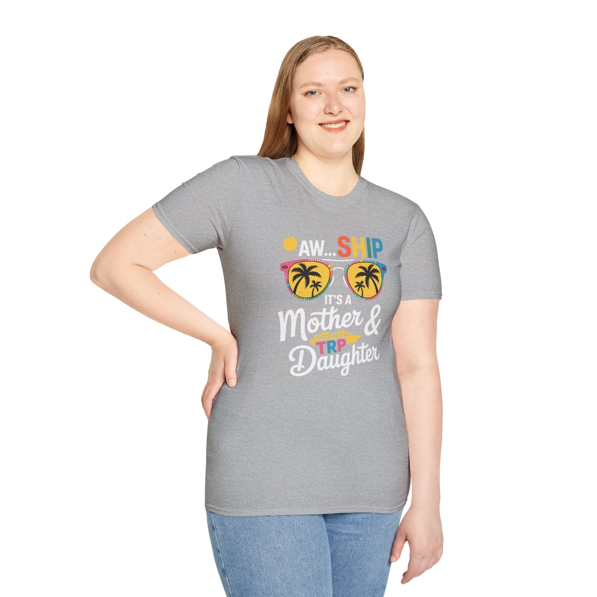 Mother & Daughter Trip T-Shirt – "Aw...Ship" Tropical Sunglasses Vacation Tee
