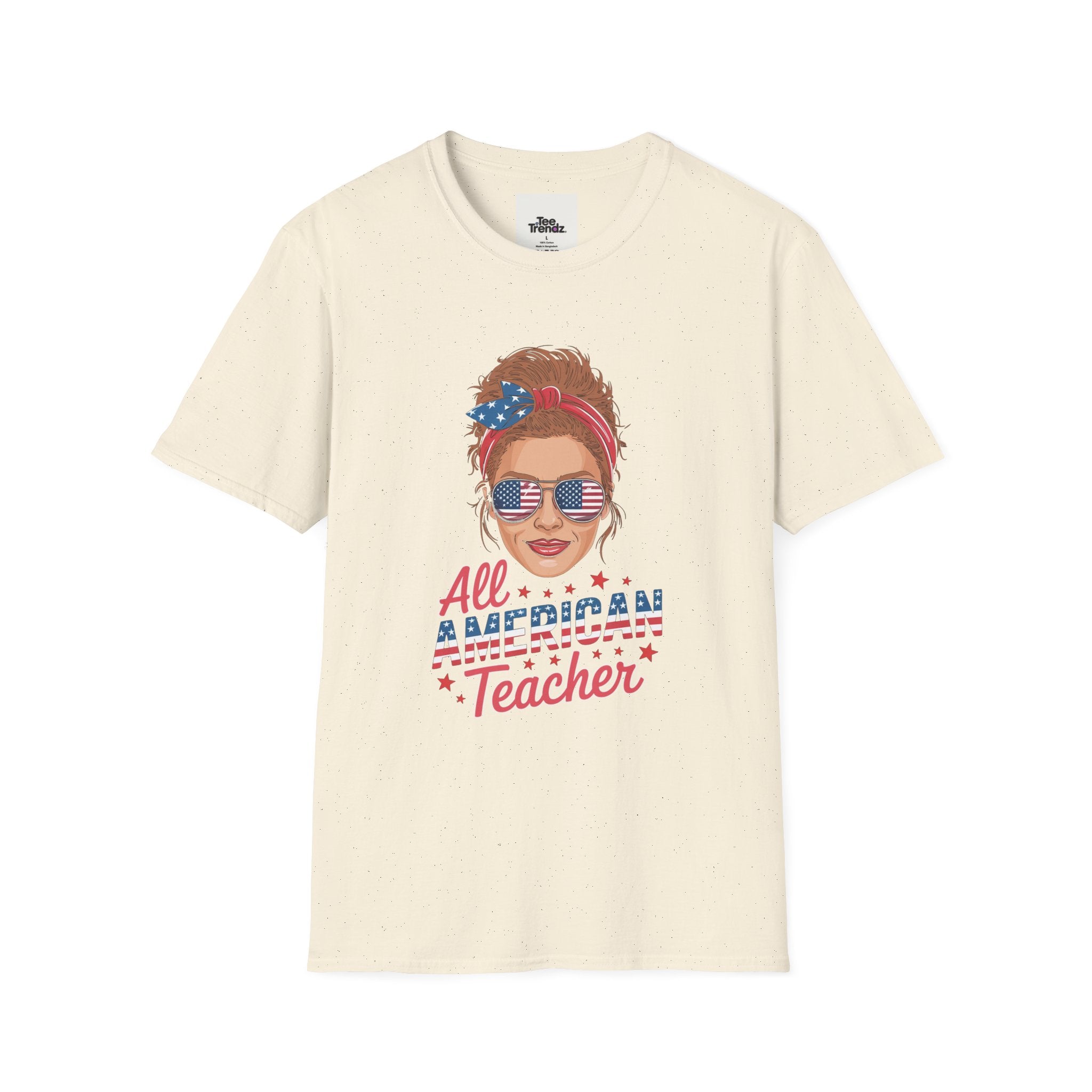 Patriotic "All American Teacher" T-Shirt