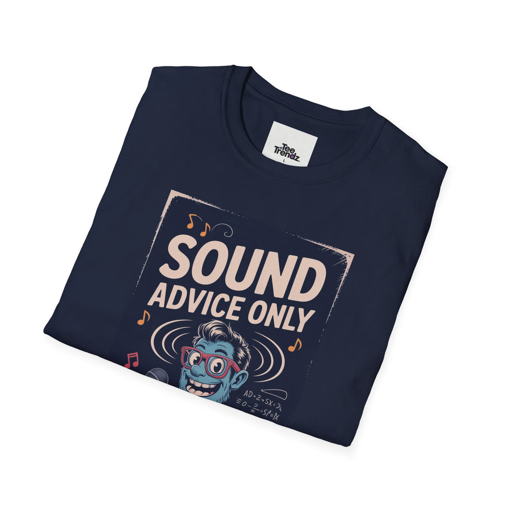 Sound Advice Only T-Shirt — Retro Cartoon Monkey Therapist Graphic Tee