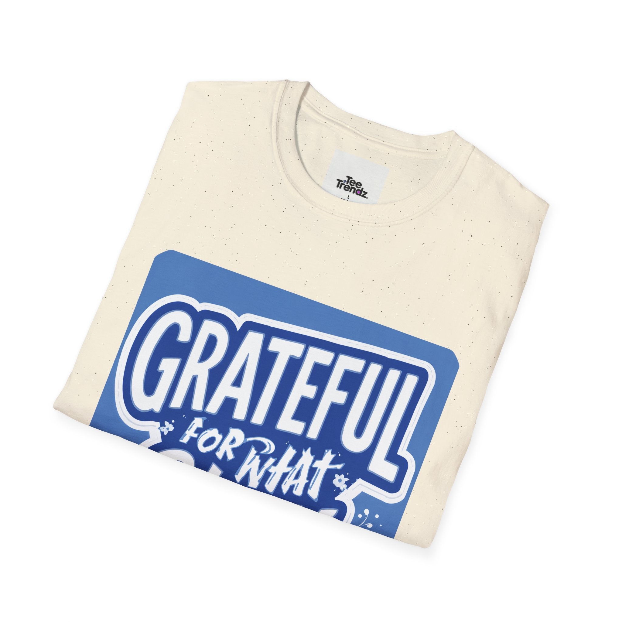 Grateful For What Stays T-Shirt — Positive Gratitude Graphic Tee