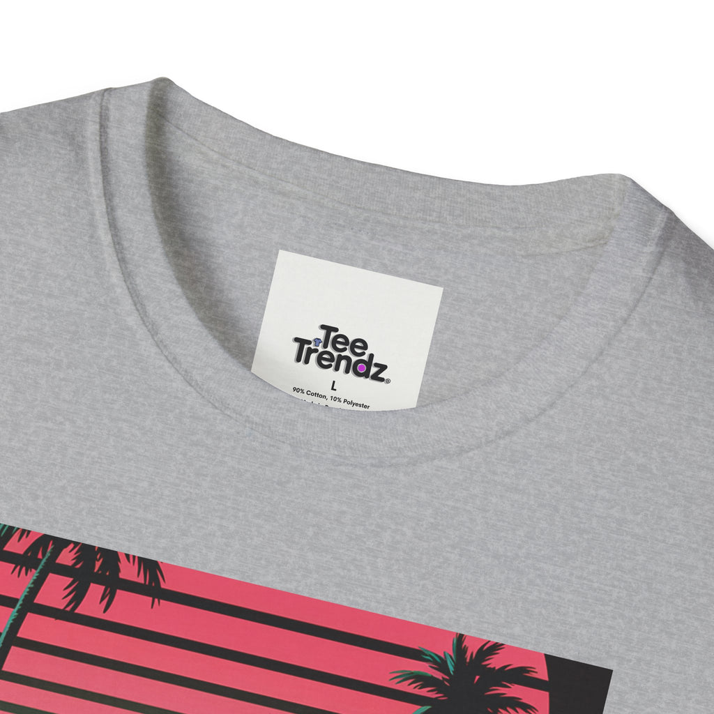 Visit Nebraska Retro T-Shirt — Neon Vintage Roadtrip Poster Design