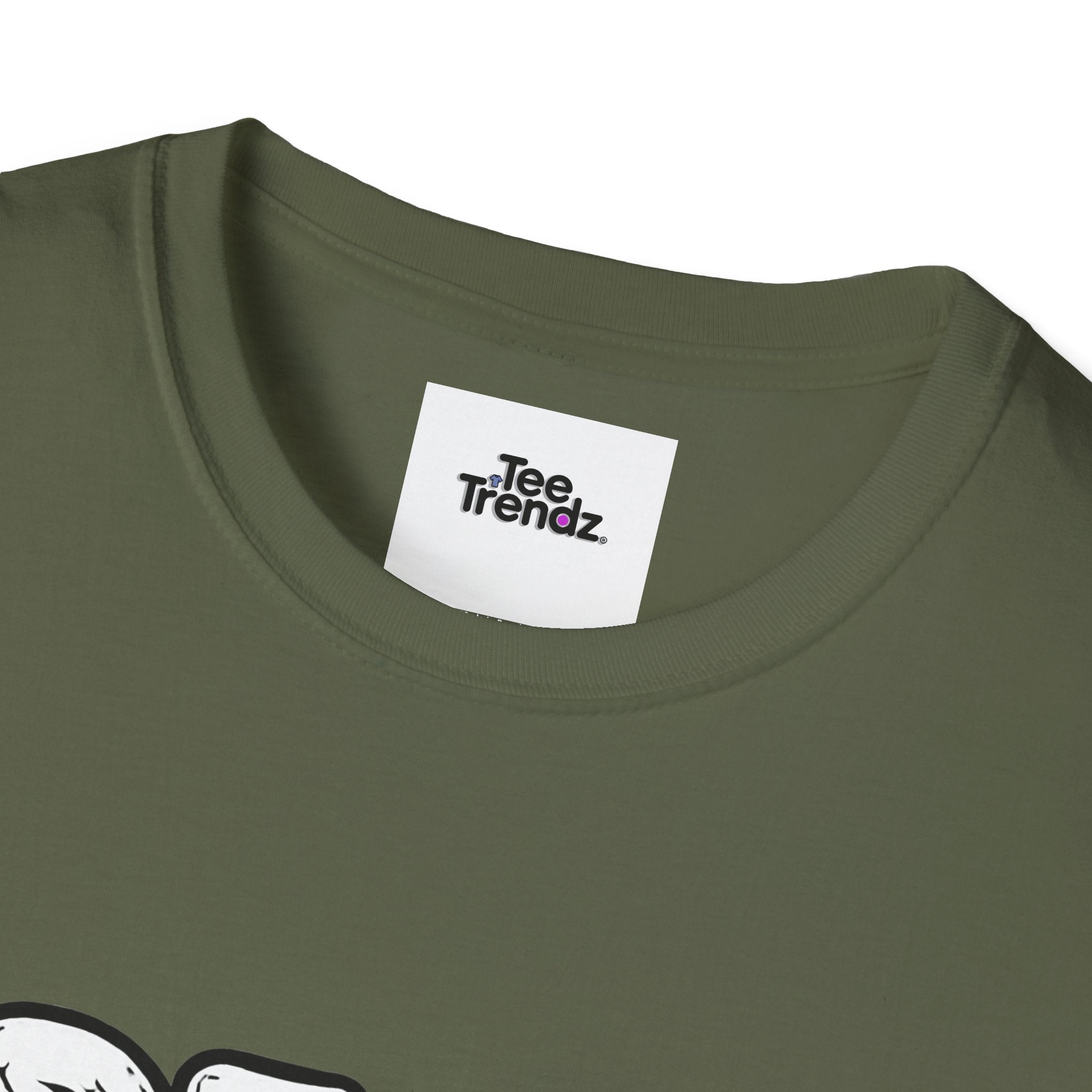 T-Shirt — "Dead But Fine" Gothic Bubble Letter Tee