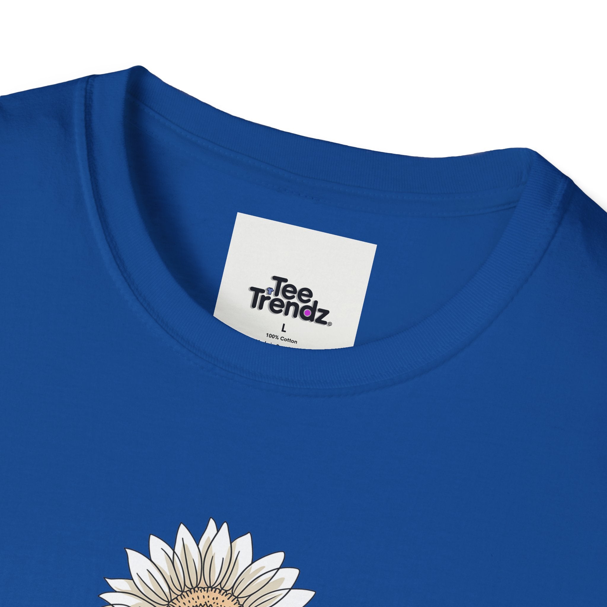 “Bloom with Grace” Sunflower T-Shirt — Floral Inspirational Graphic Tee