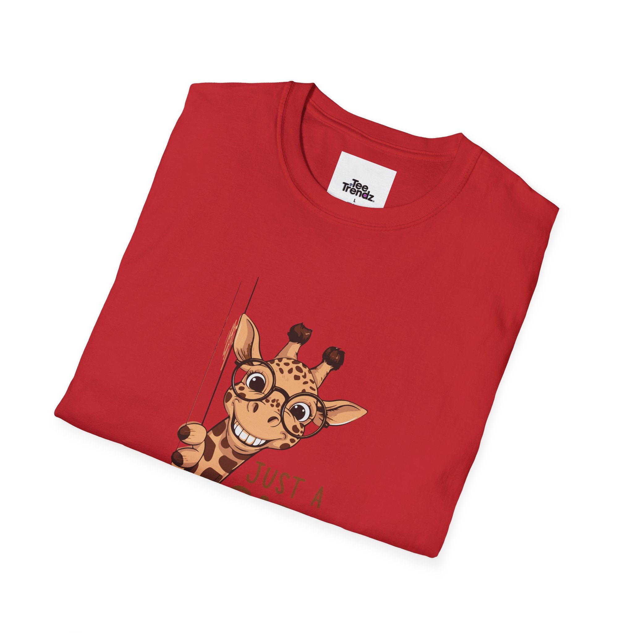 Giraffe Lover Tee — "Just a Girl Who Loves Giraffe" Cute Graphic T-Shirt