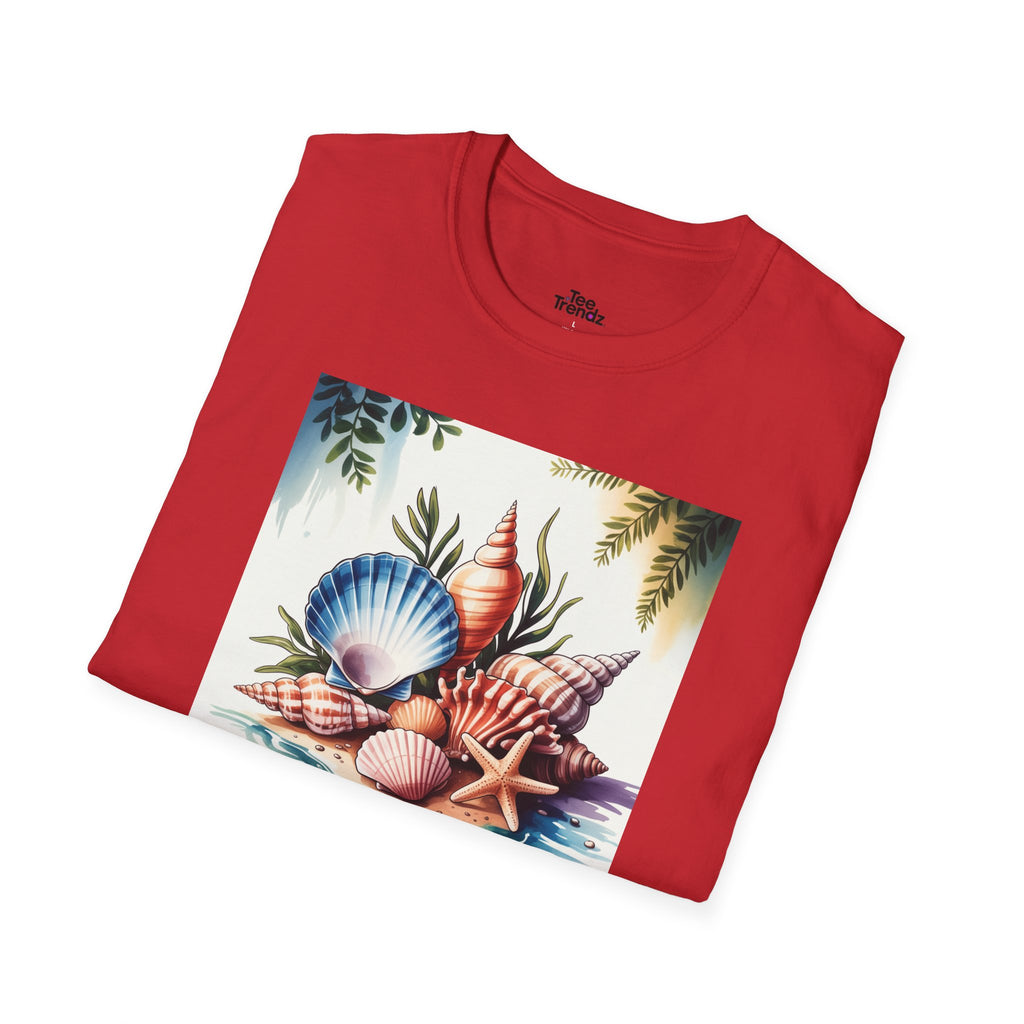 Sea Is Calling T-Shirt — Beach Shells Coastal Graphic Tee
