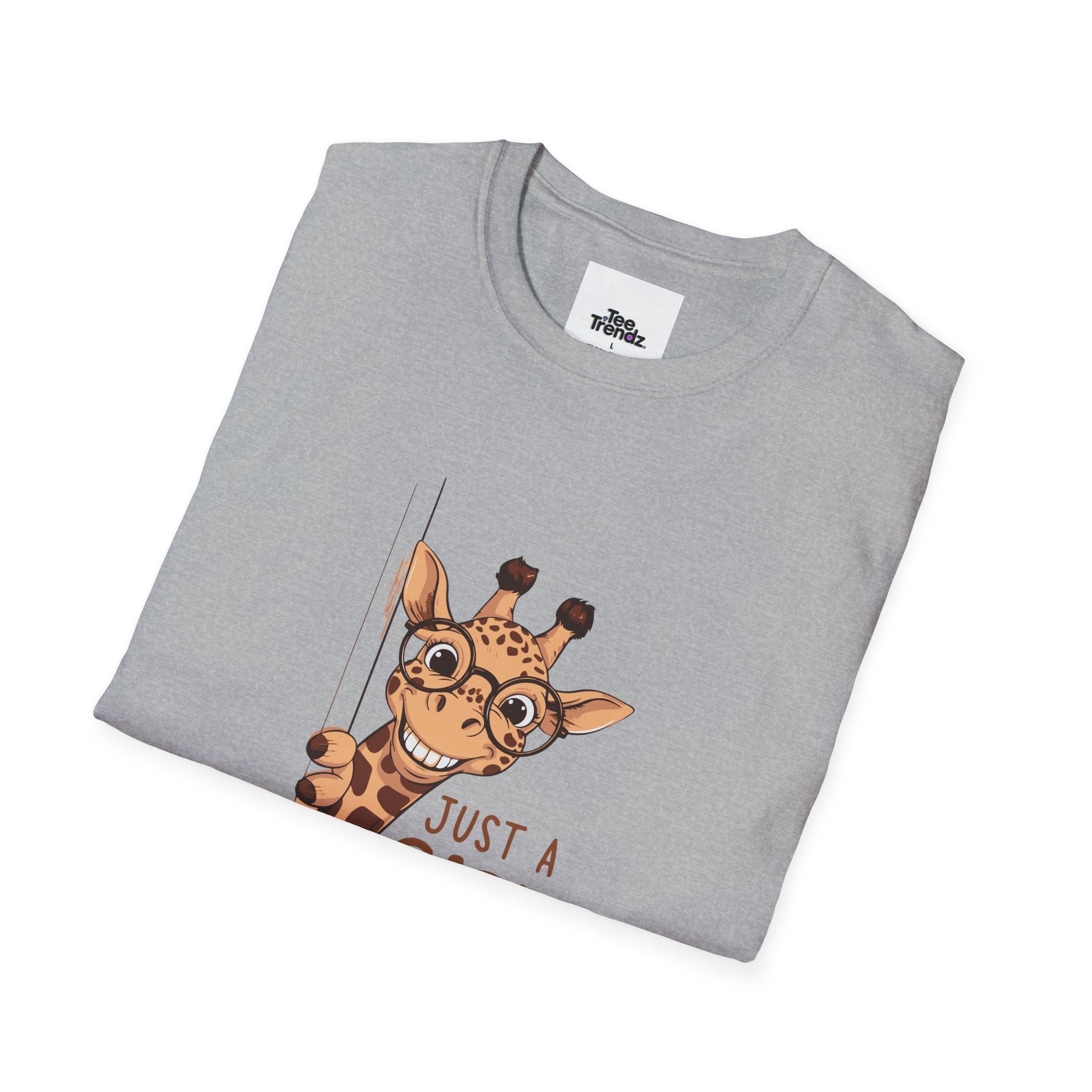 Giraffe Lover Tee — "Just a Girl Who Loves Giraffe" Cute Graphic T-Shirt