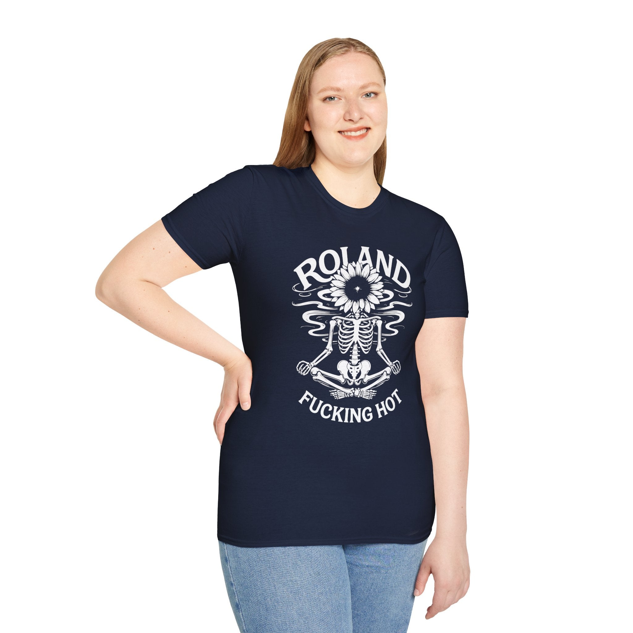 Roland “Fucking Hot” Graphic T-Shirt — Skeleton Sunband Tee