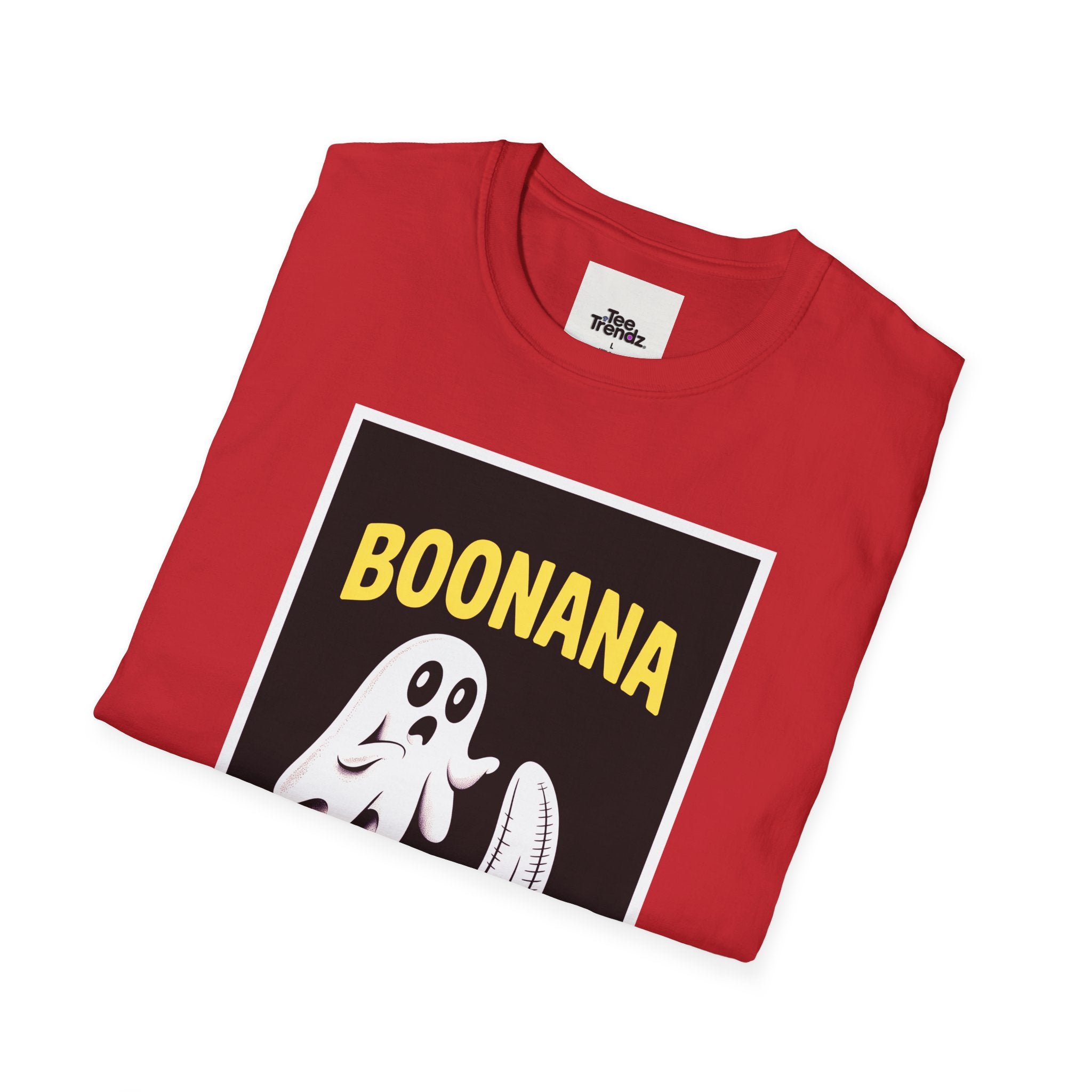 Boonana Ghost Banana Graphic T-Shirt — Funny Halloween Fruit Tee