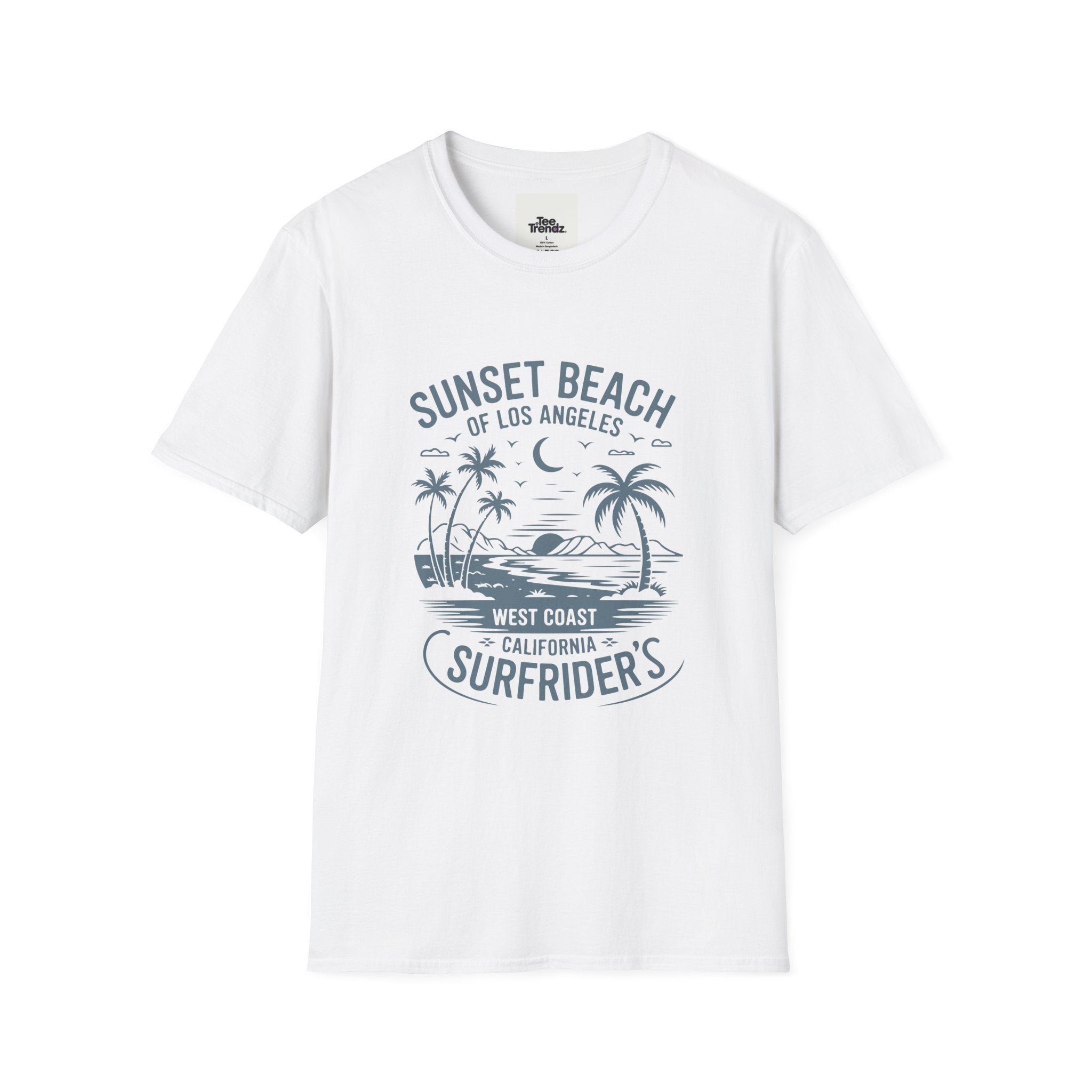 Sunset Beach Surfrider T-Shirt — West Coast California Surf Tee