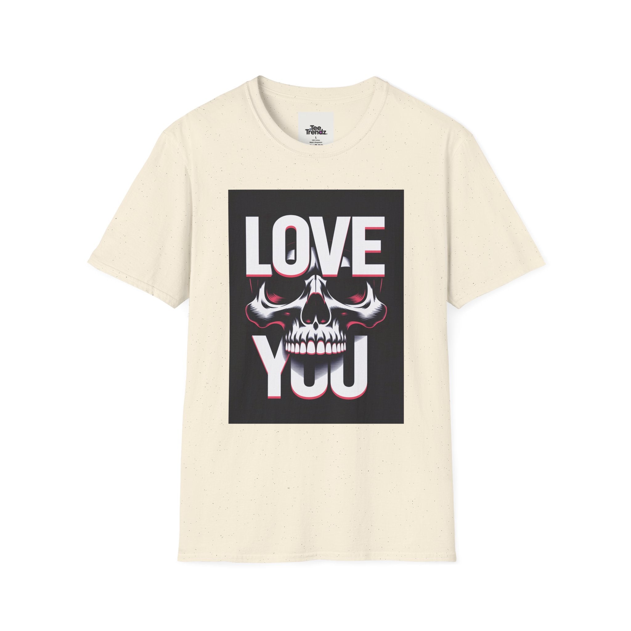 Love You Skull T-Shirt — Gothic Valentine Graphic Tee