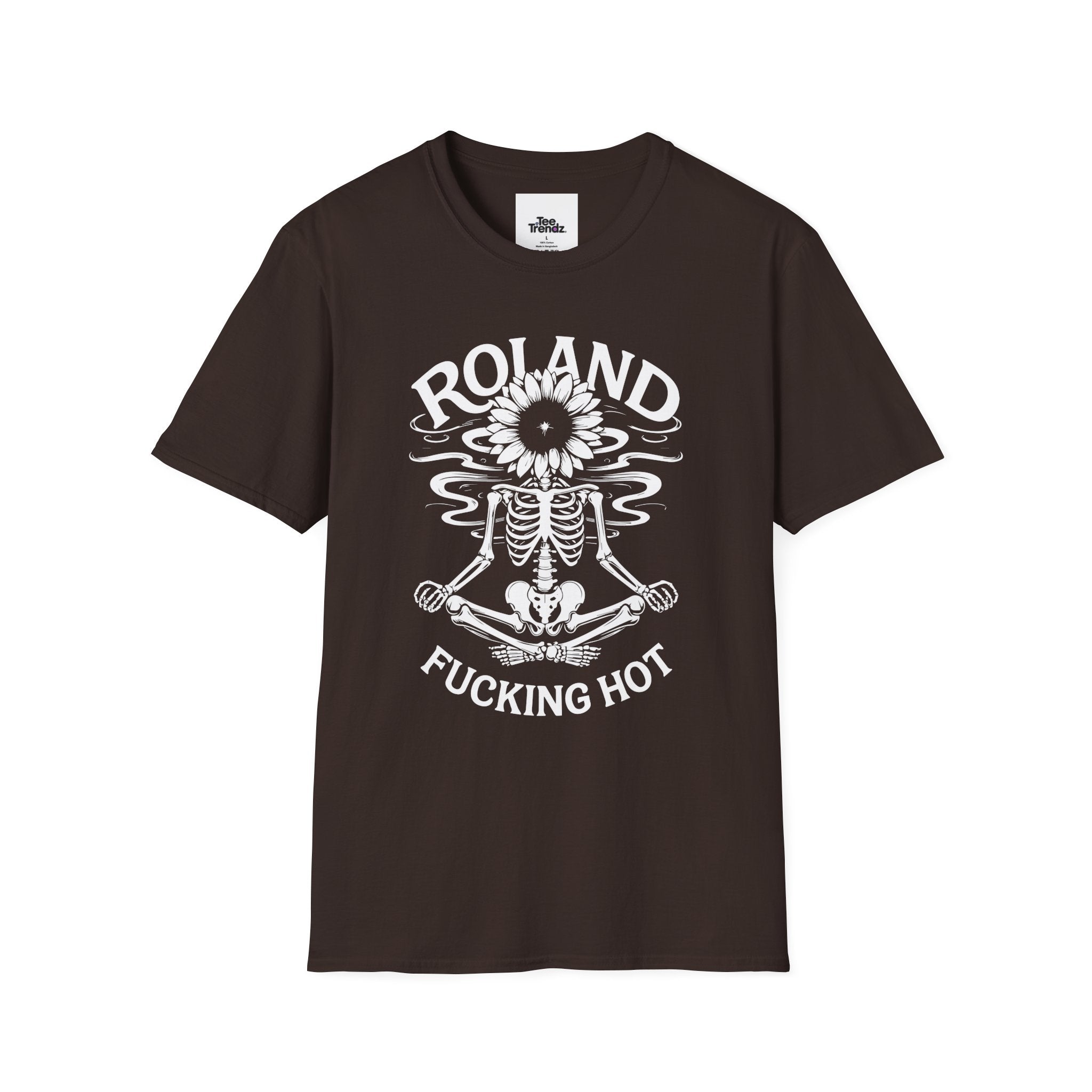 Roland “Fucking Hot” Graphic T-Shirt — Skeleton Sunband Tee