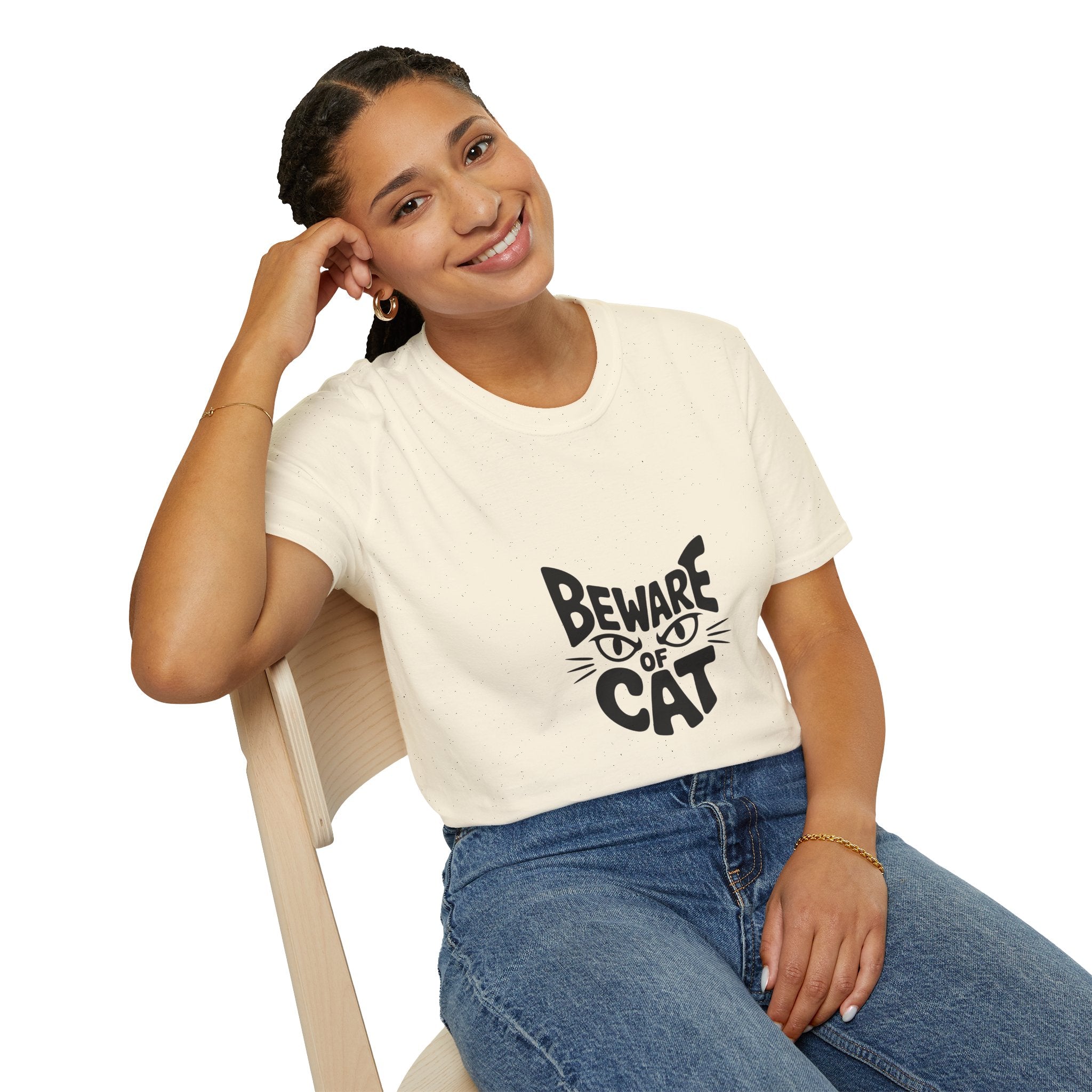 Beware of Cat T-Shirt — Funny Cat Lover Tee