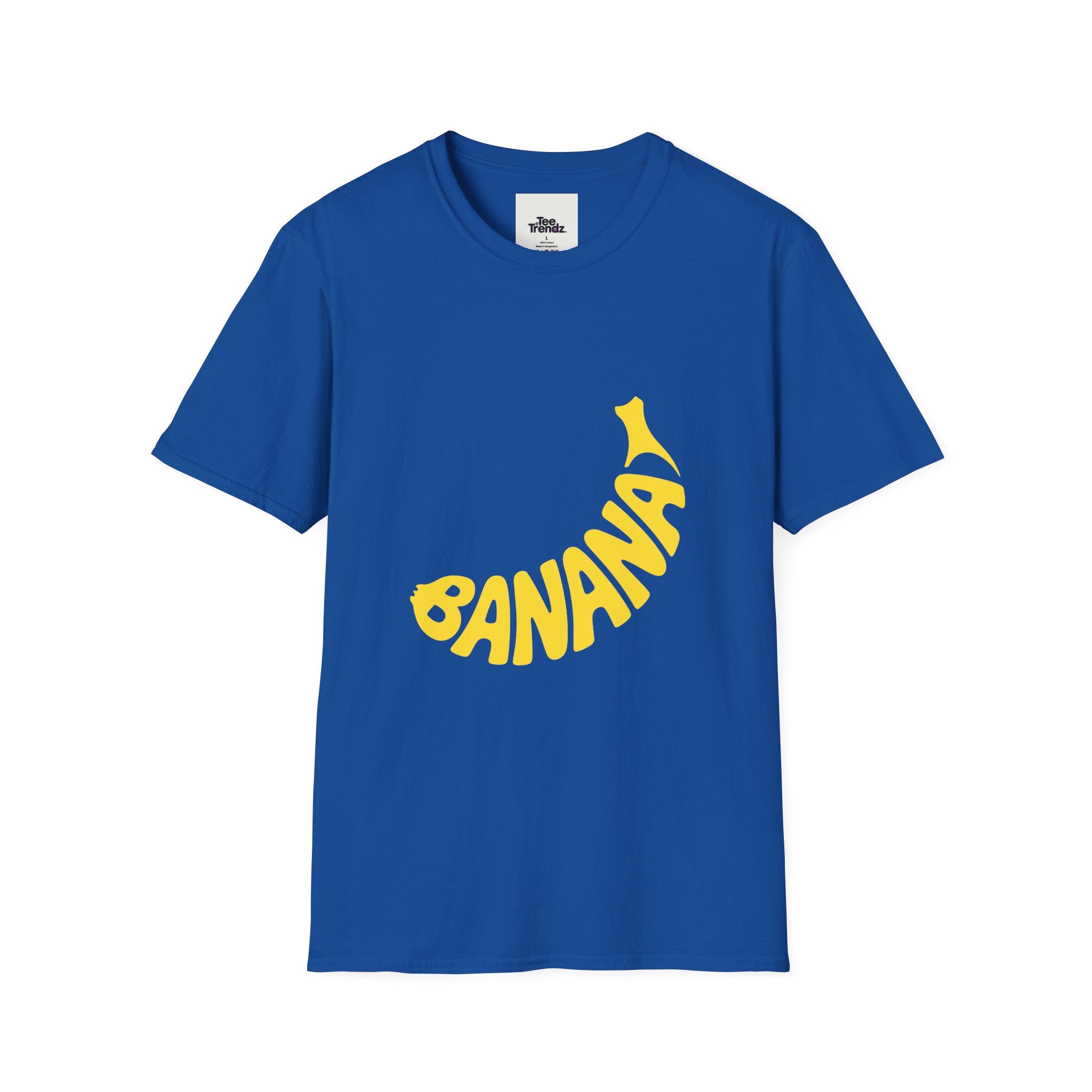 Banana Graphic T-Shirt – Retro Yellow Fruit Logo Tee
