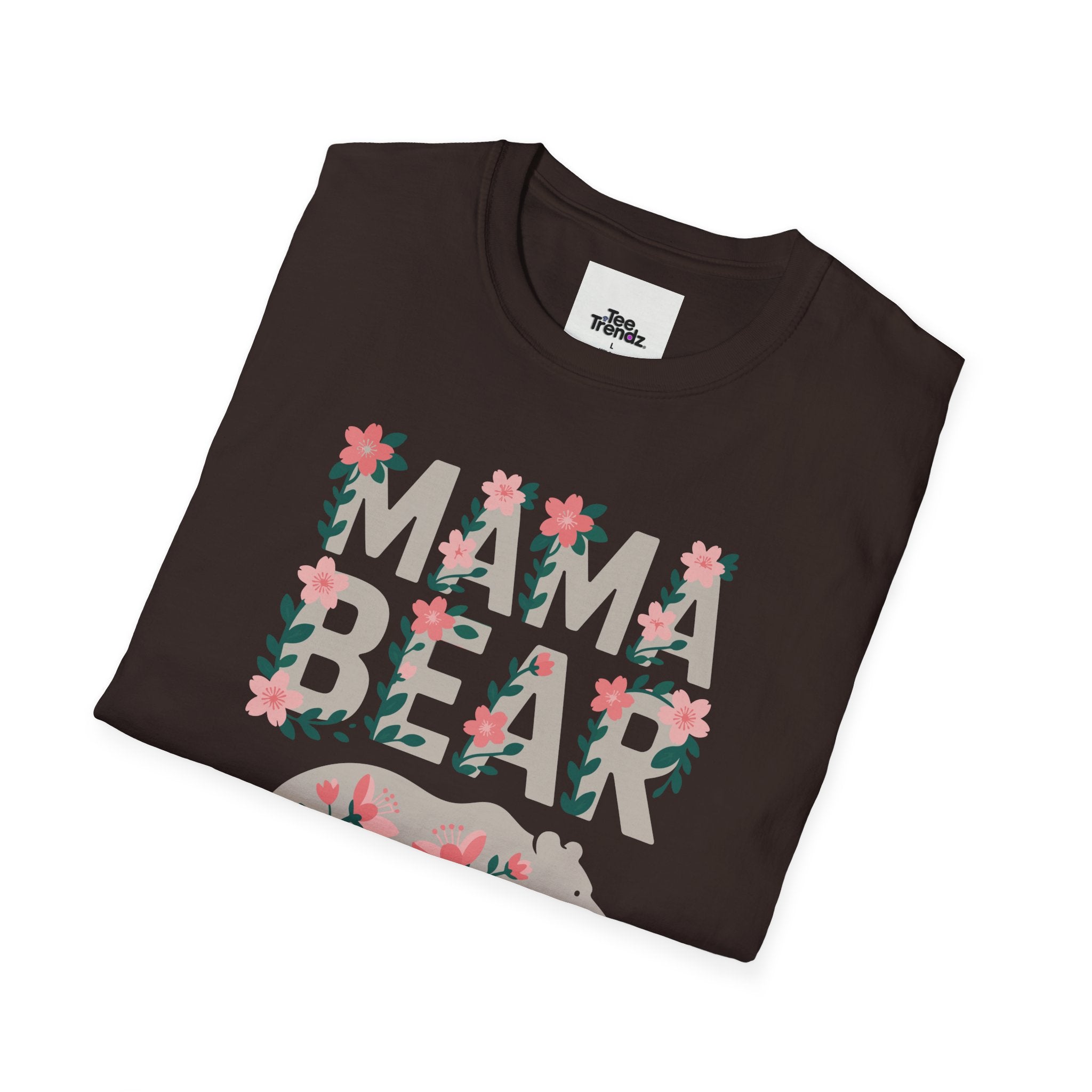 Mama Bear Floral T-Shirt — Mother's Day Mom Tee