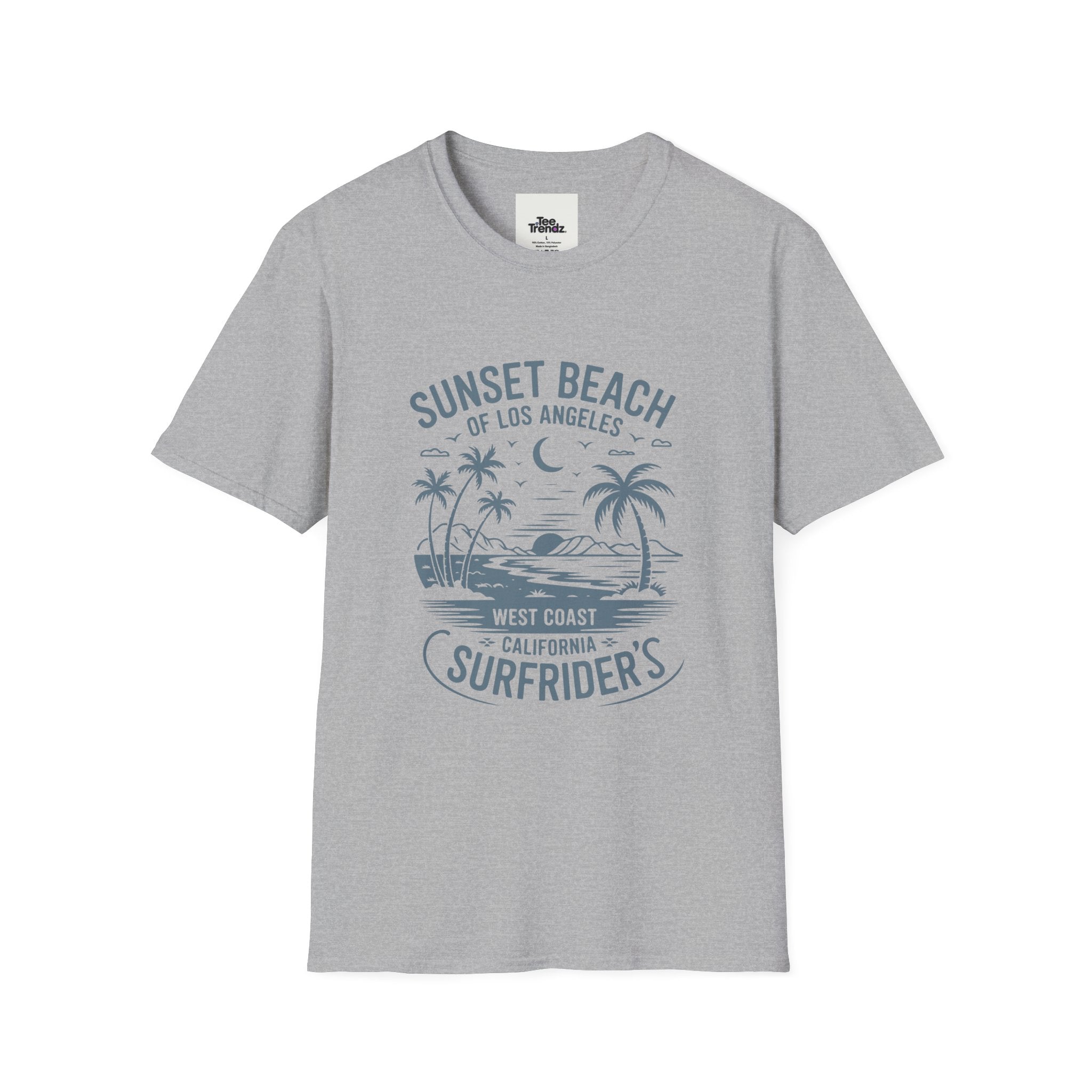 Sunset Beach Surfrider T-Shirt — West Coast California Surf Tee