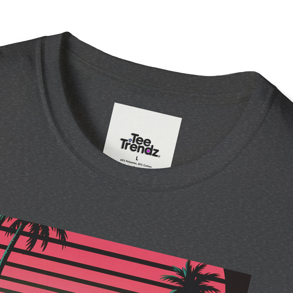 Visit Nebraska Retro T-Shirt — Neon Vintage Roadtrip Poster Design