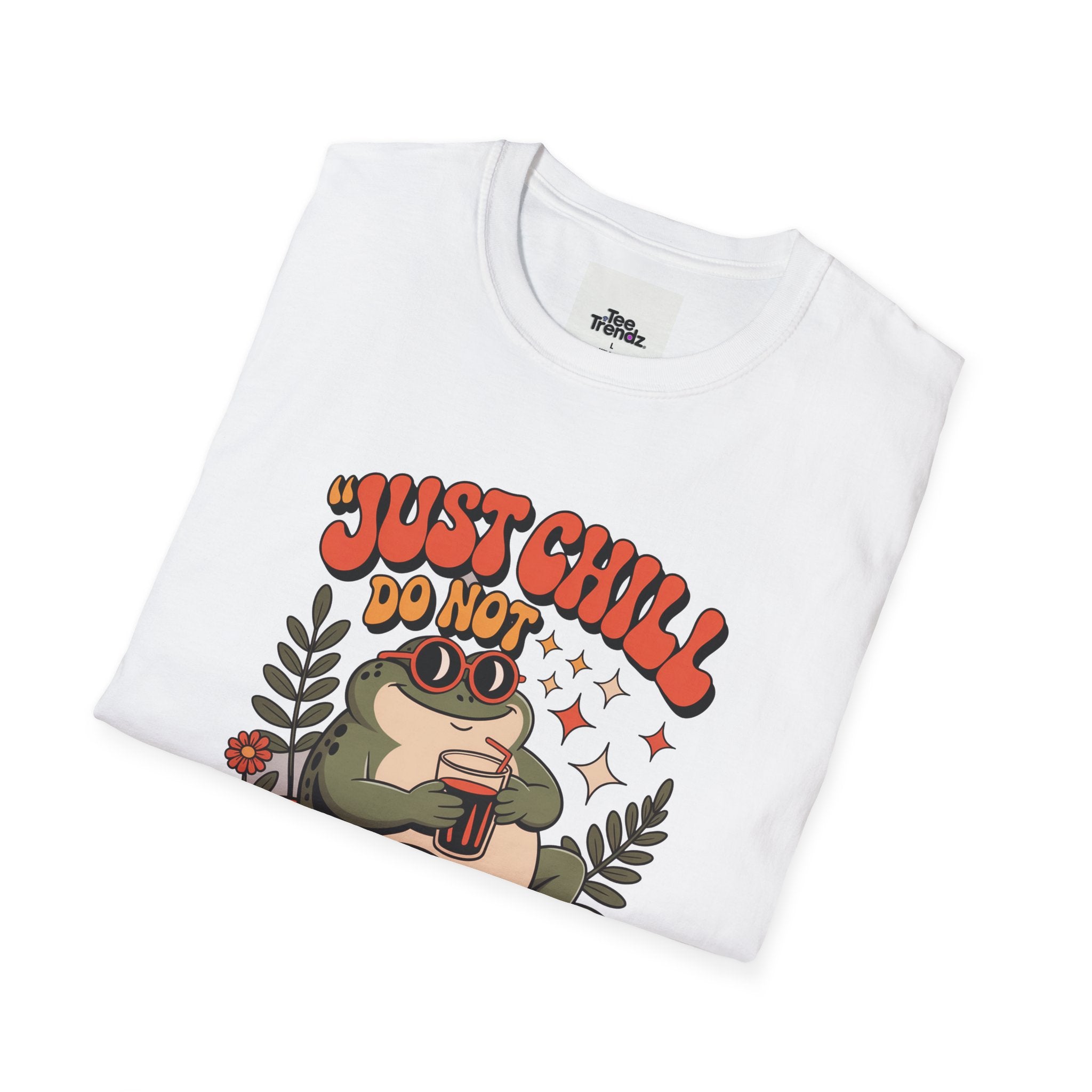 Just Chill Do Not Disturb T-Shirt — Relaxed Frog Graphic Tee