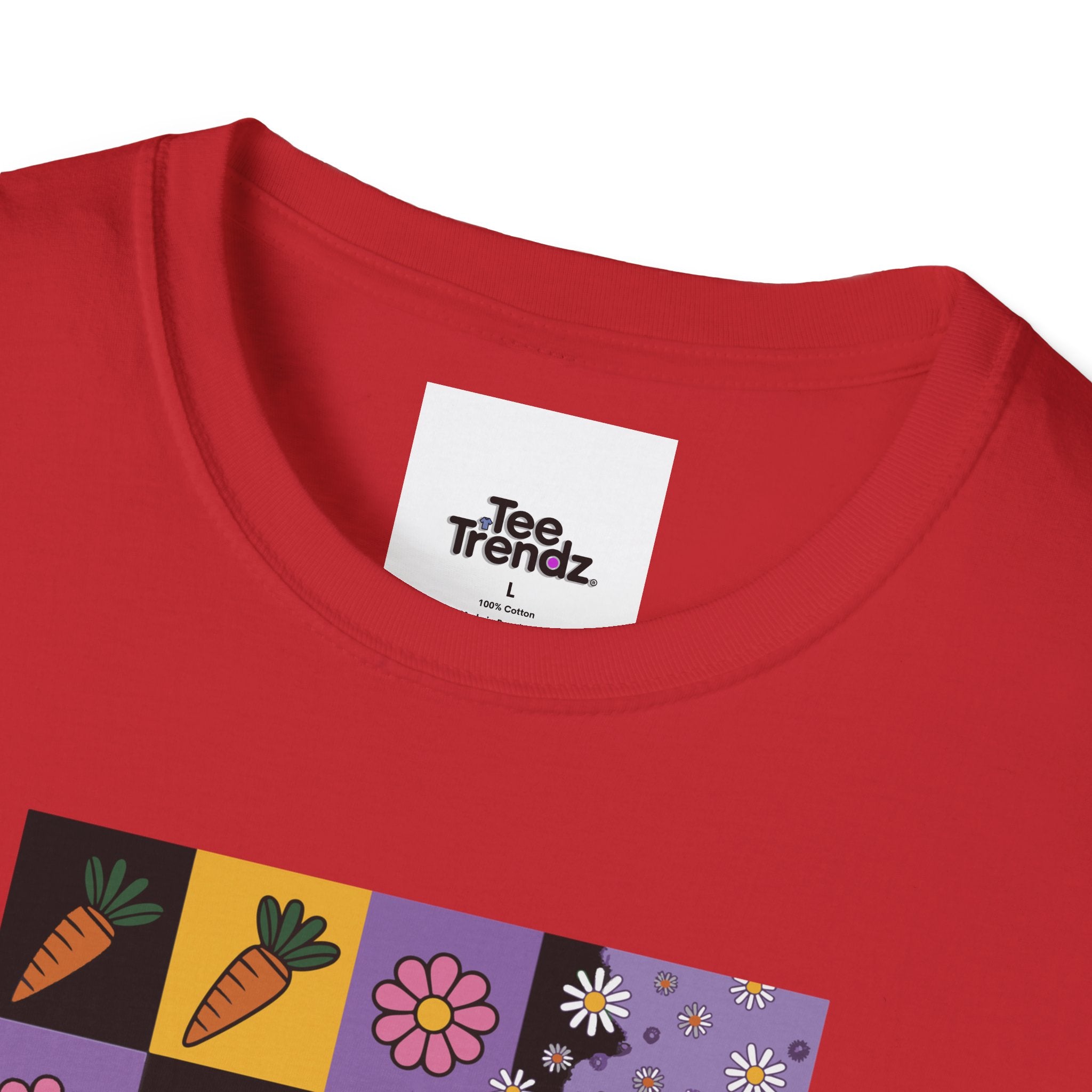 Easter Purple Bunny Art T-Shirt