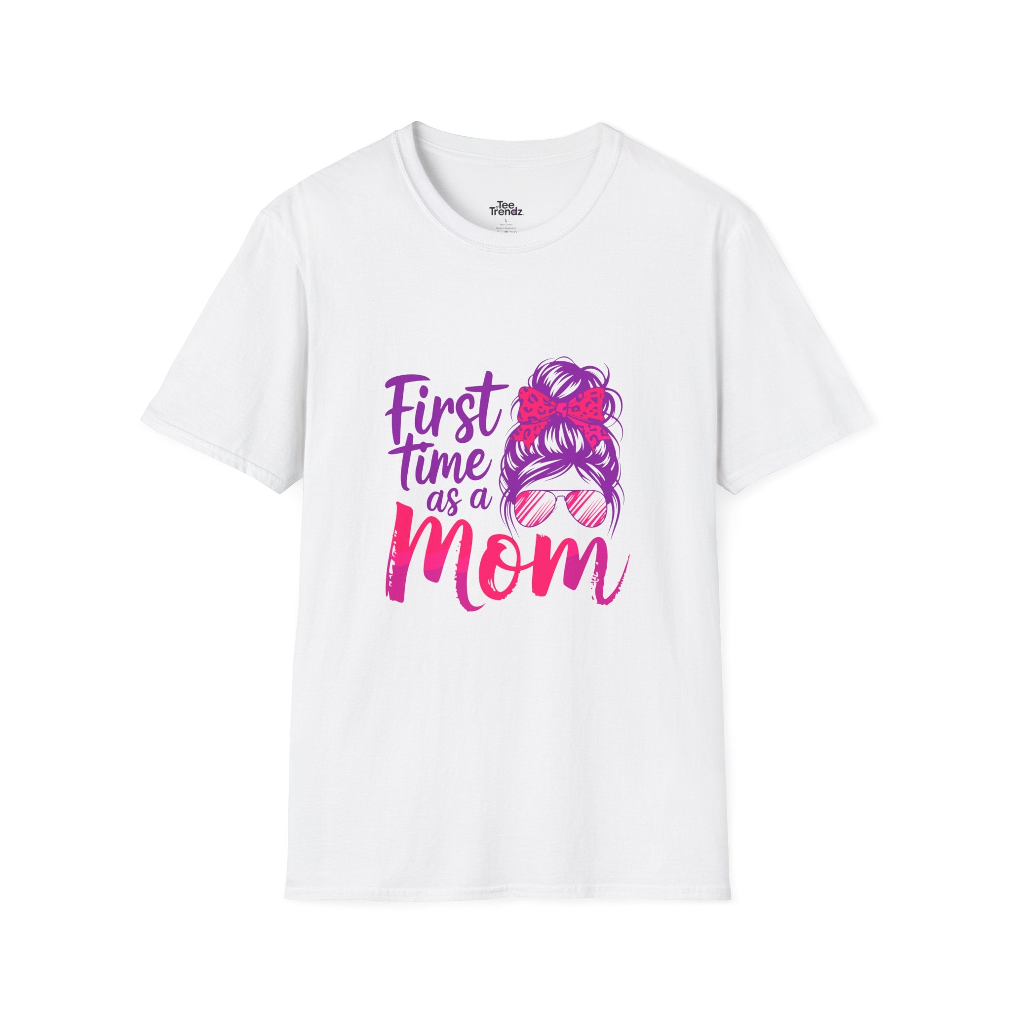 First Time as a Mom T-Shirt — New Mom Gift, Cute Mom Life Tee