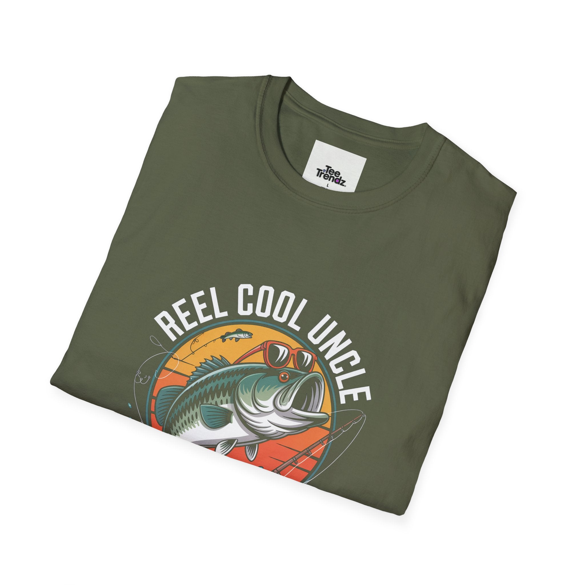 Reel Cool Uncle T-Shirt – Fishing Bass Graphic Tee