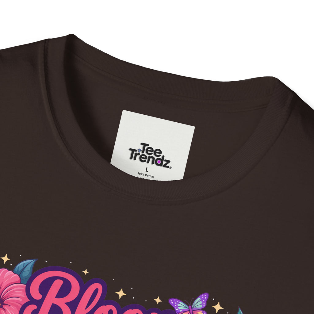 Bloom Baby Bloom Floral T-Shirt — Cute Spring Garden Tee for New Moms & Moms-to-Be