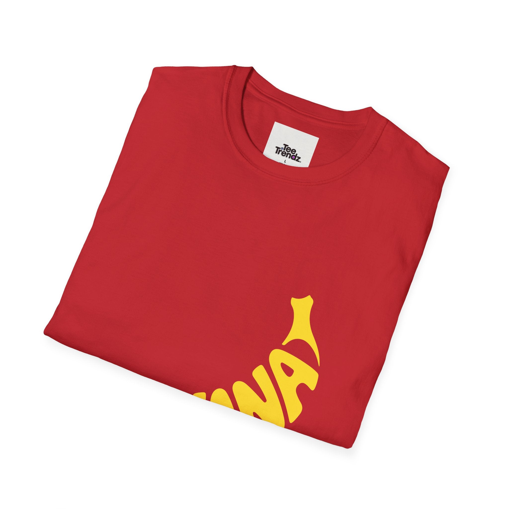 Banana Graphic T-Shirt – Retro Yellow Fruit Logo Tee