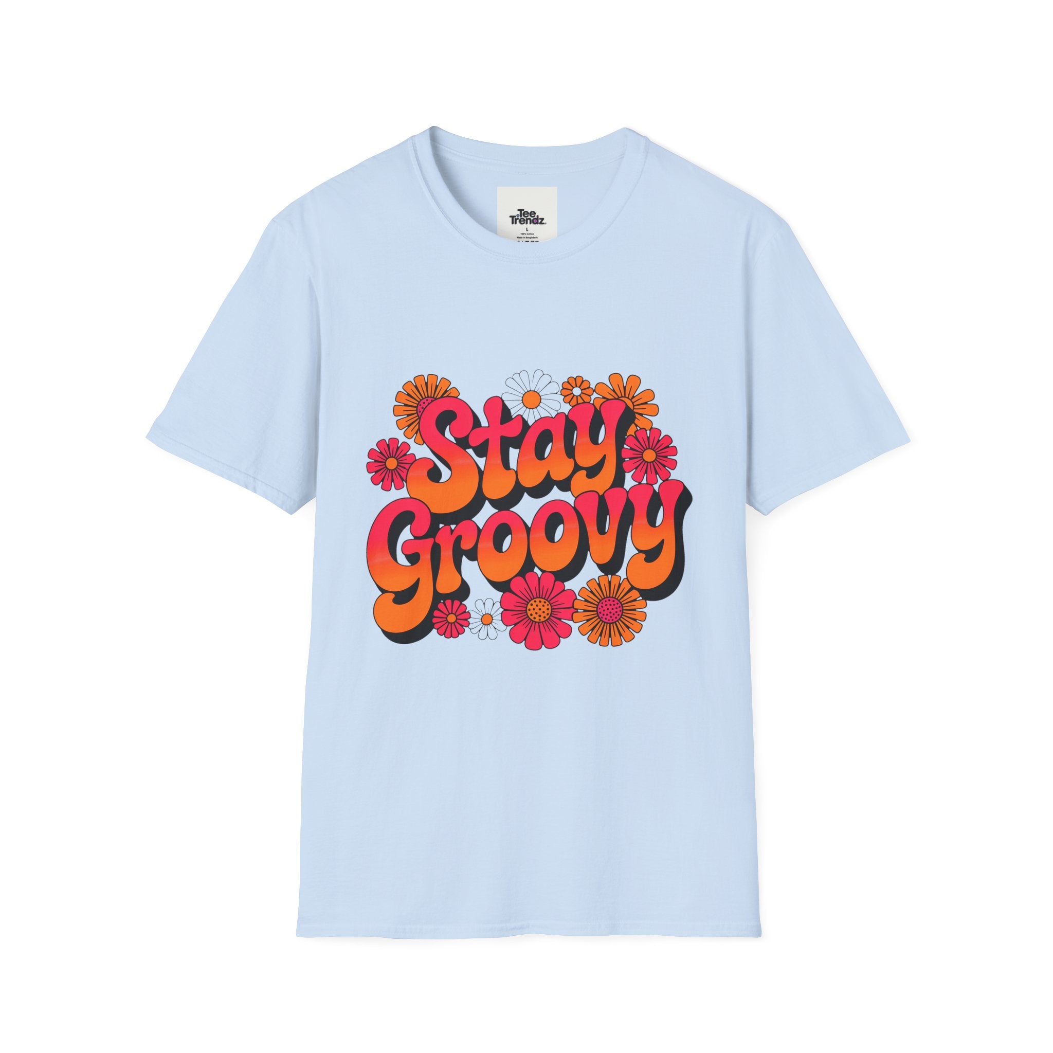Stay Groovy T-Shirt — Retro 70s Floral Graphic Tee