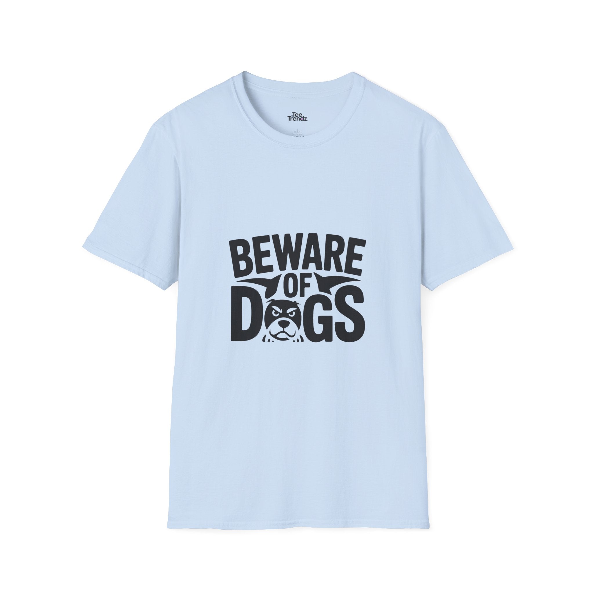 Beware of Dogs T-Shirt — Funny Bulldog Graphic Tee for Dog Lovers
