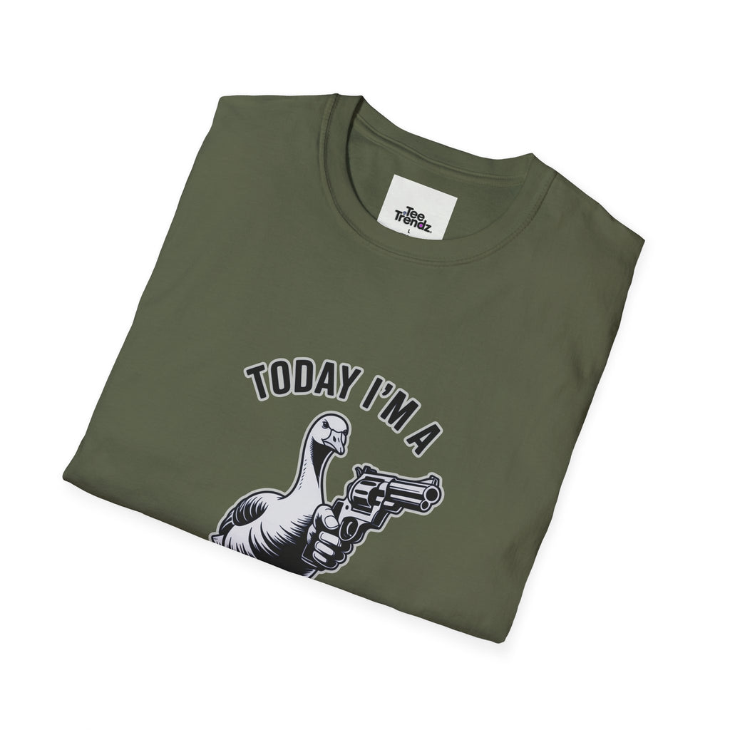 Serious Goose T-Shirt — "Today I'm a Serious Goose" Funny Graphic Tee