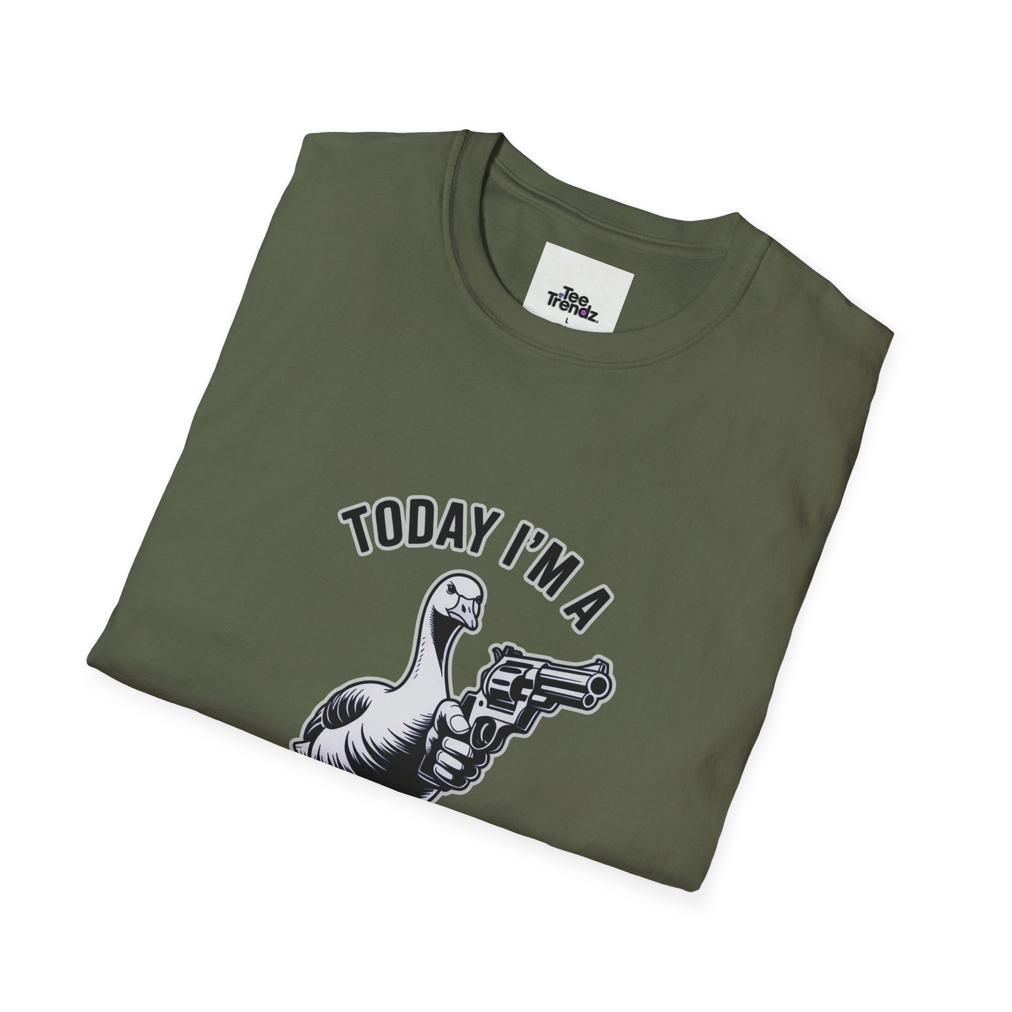 Serious Goose T-Shirt — "Today I'm a Serious Goose" Funny Graphic Tee
