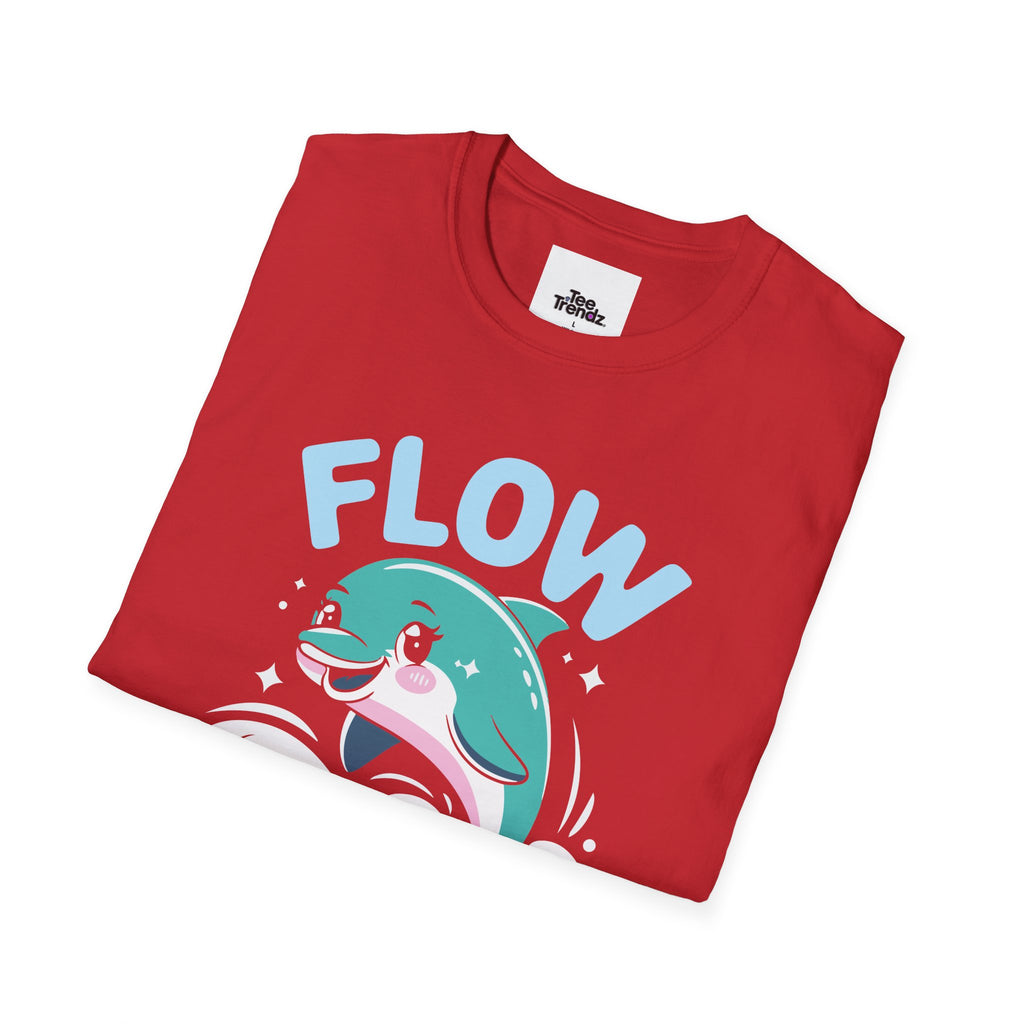 Flow Easy Dolphin T-Shirt — Cute Sea Life Graphic Tee