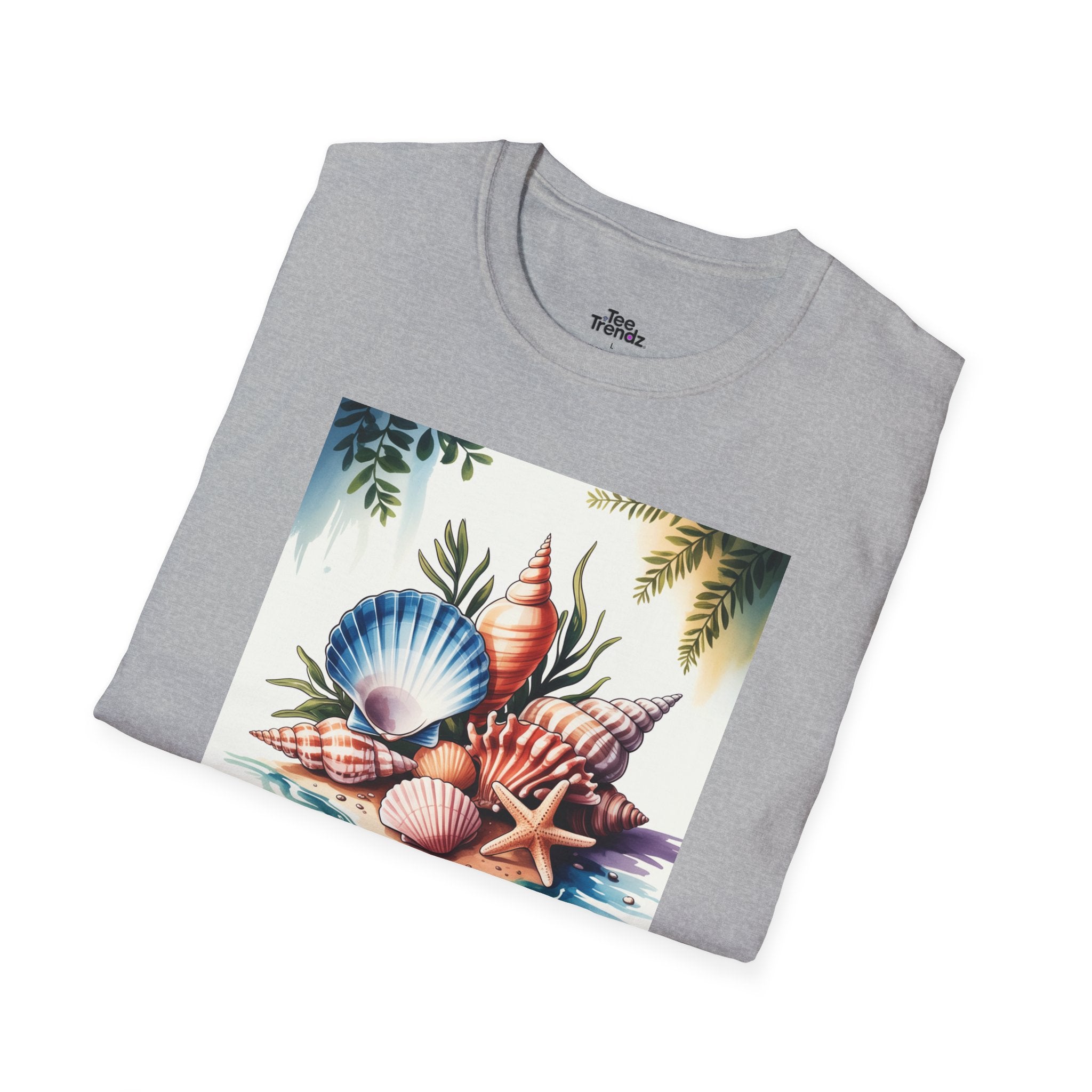 Sea Is Calling T-Shirt — Beach Shells Coastal Graphic Tee