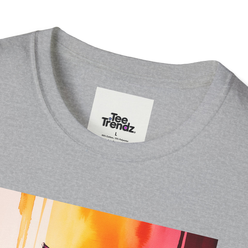 Colorful Stacked Cats T-Shirt — Playful Cute Cat Art Tee