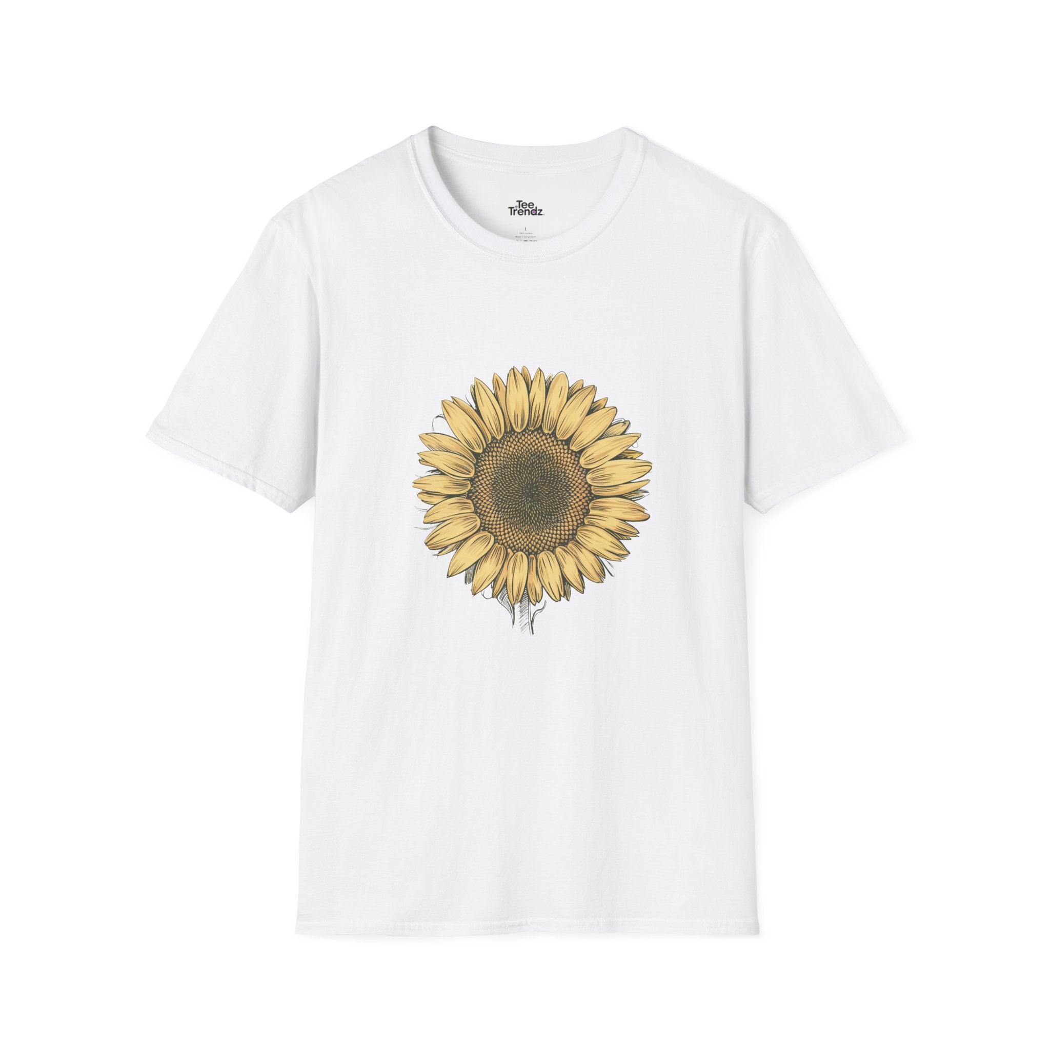 Sunflower Graphic T‑Shirt — Vintage Botanical Floral Tee