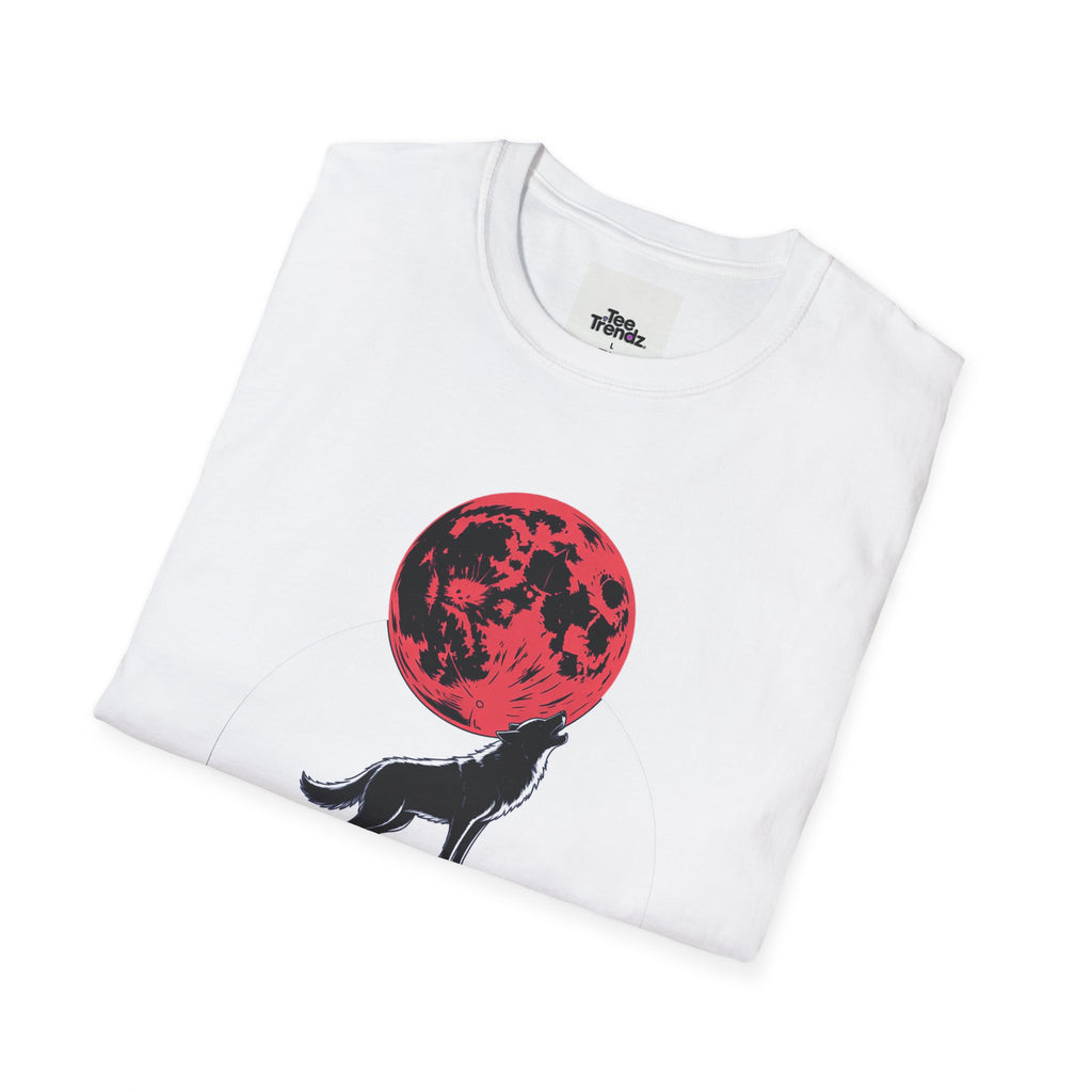 Wolf Howl T-Shirt — Red Moon Graphic Tee