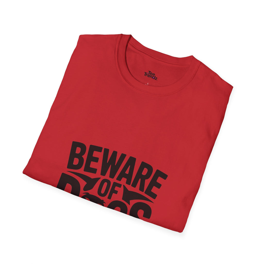 Beware of Dogs T-Shirt — Funny Bulldog Graphic Tee for Dog Lovers