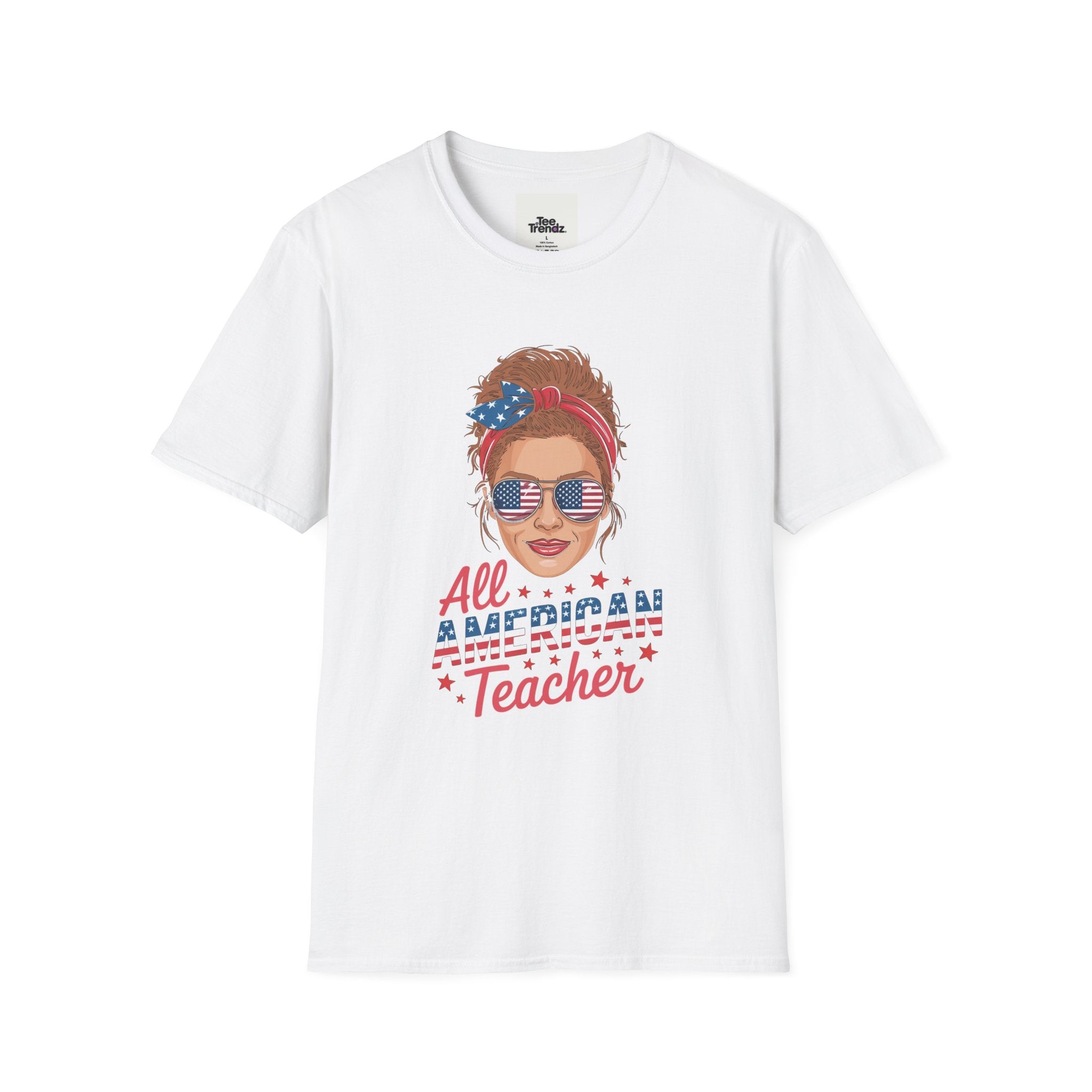 Patriotic "All American Teacher" T-Shirt