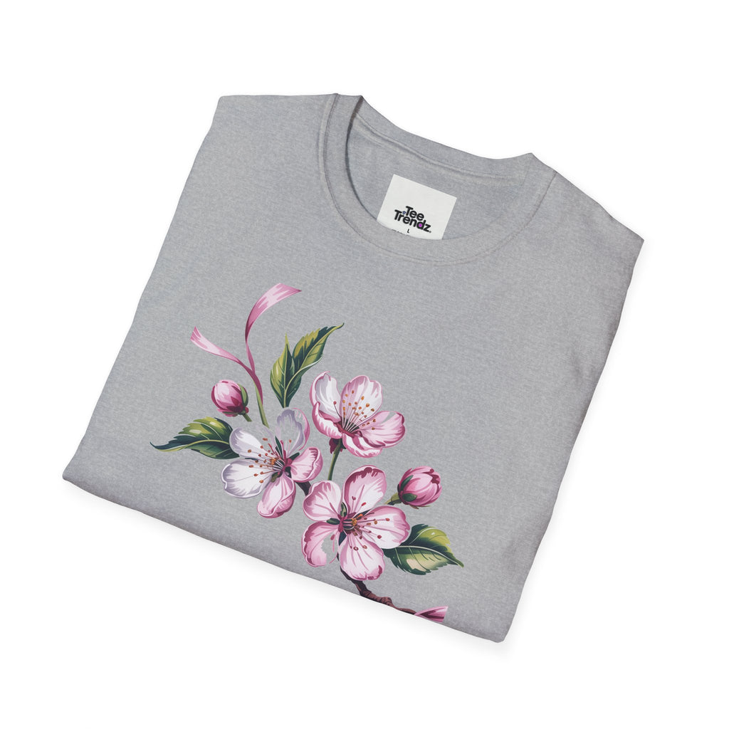 Happy Birthday Floral T-Shirt — Pink Blossom Birthday Tee