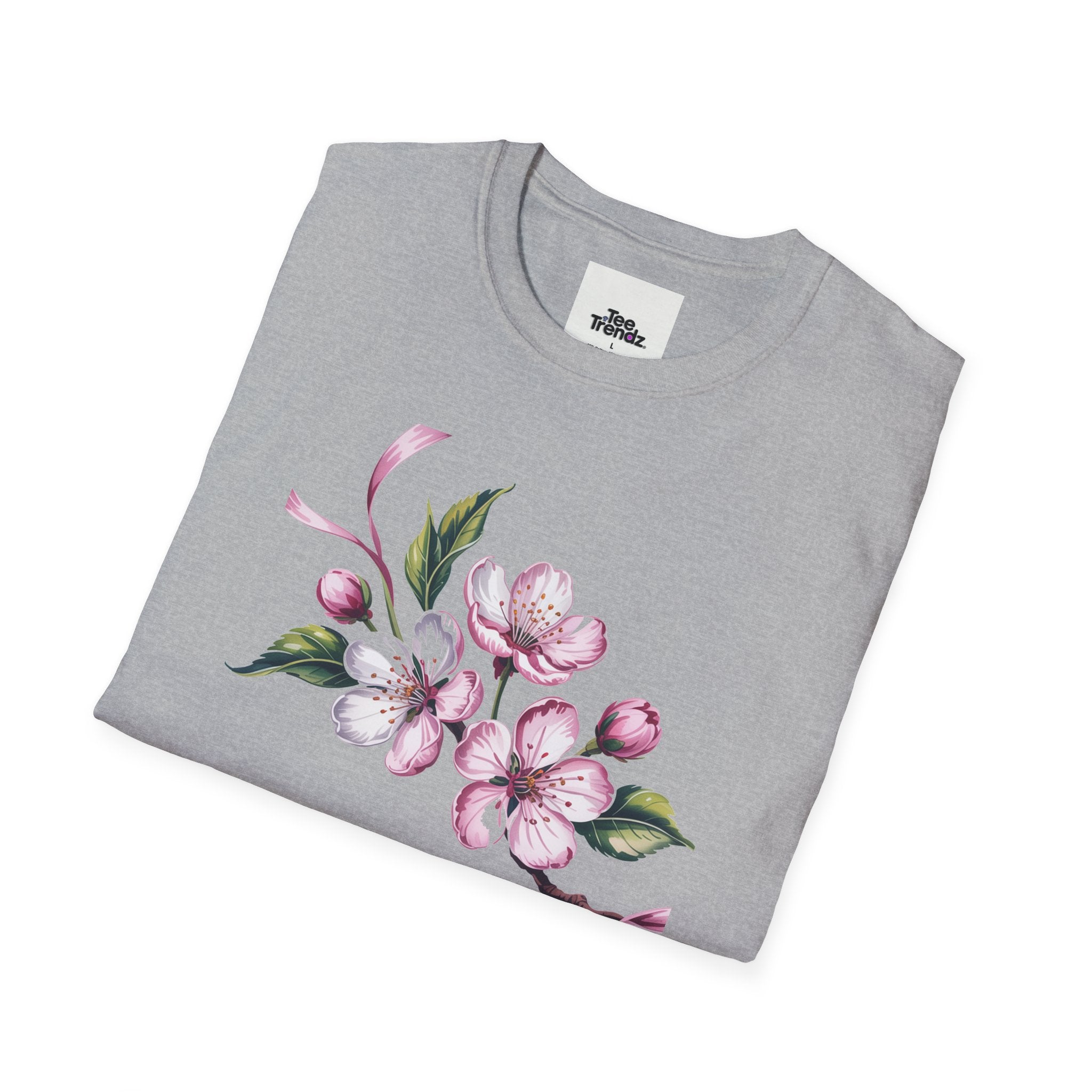 Happy Birthday Floral T-Shirt — Pink Blossom Birthday Tee