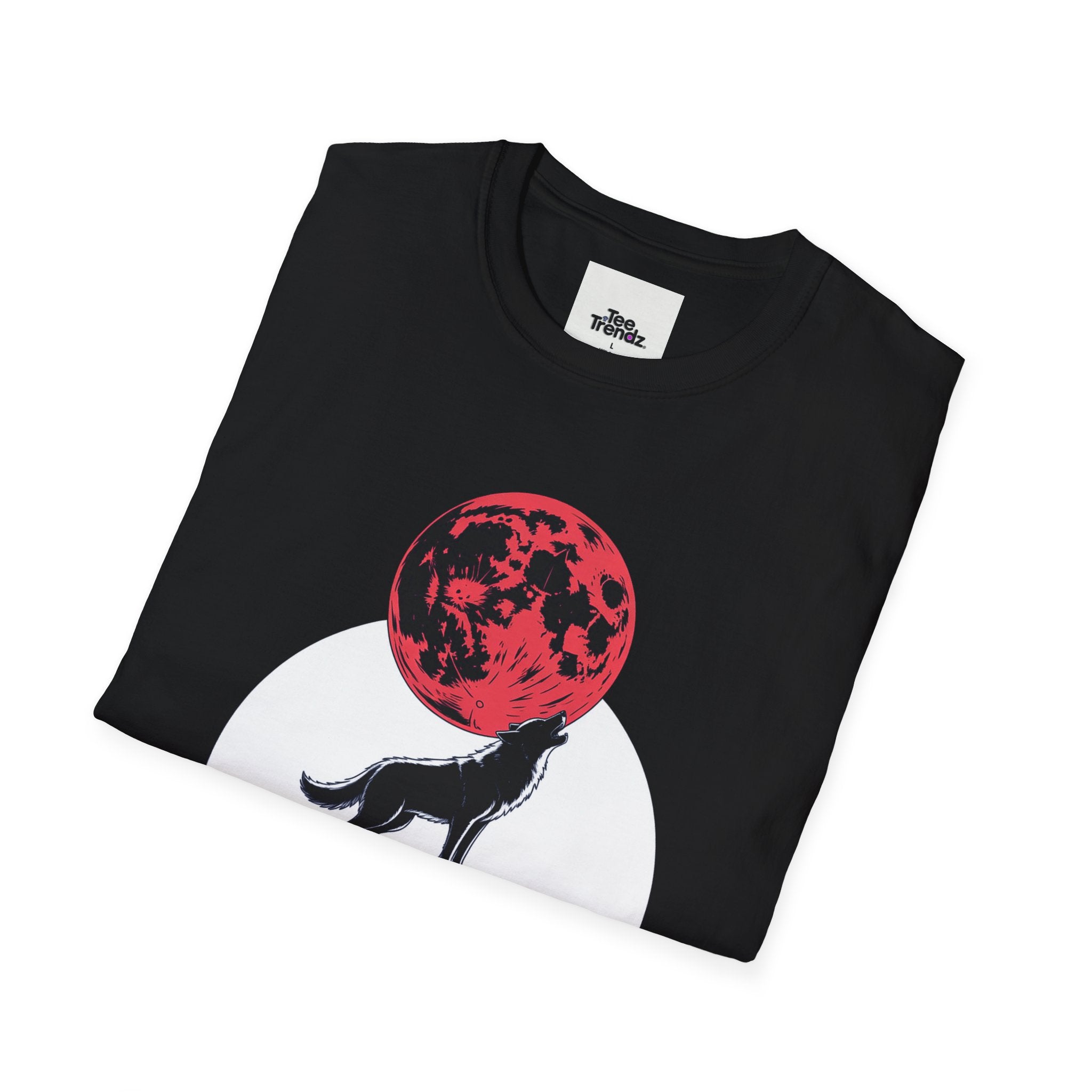 Wolf Howl T-Shirt — Red Moon Graphic Tee