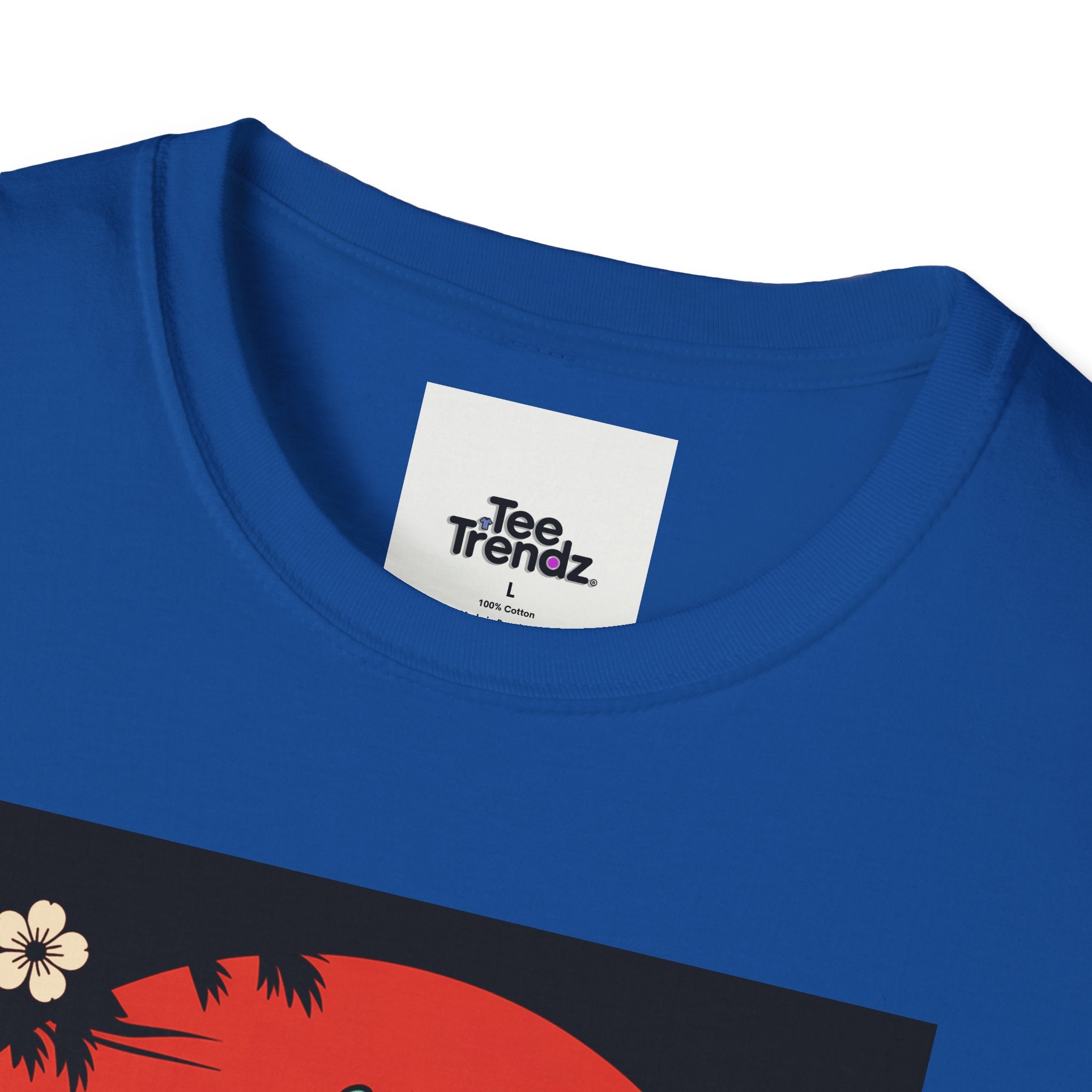 Dinosaur Retro Sunset T-Shirt — Japanese Kanji Dino Graphic