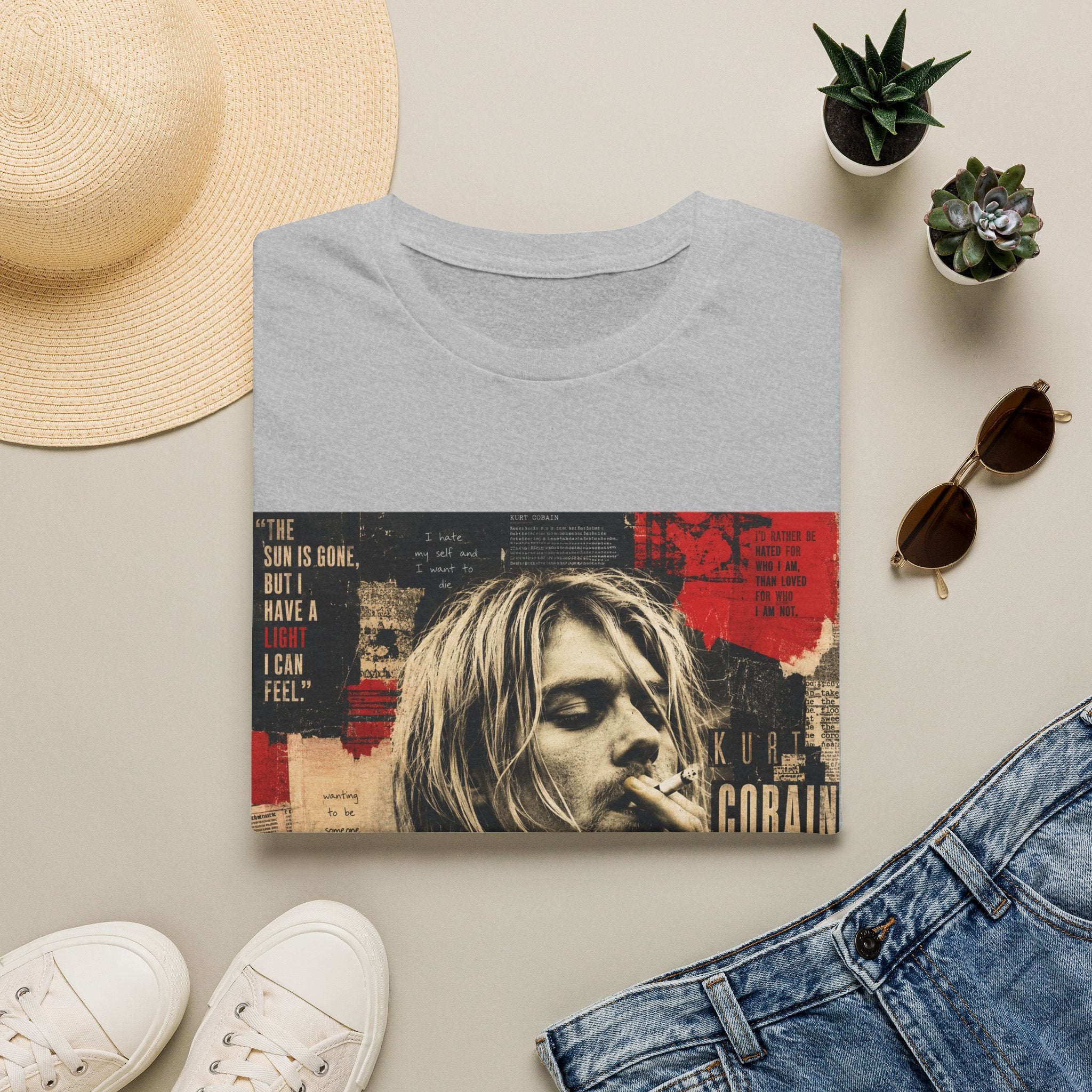 Vintage Grunge Band Portrait T-Shirt