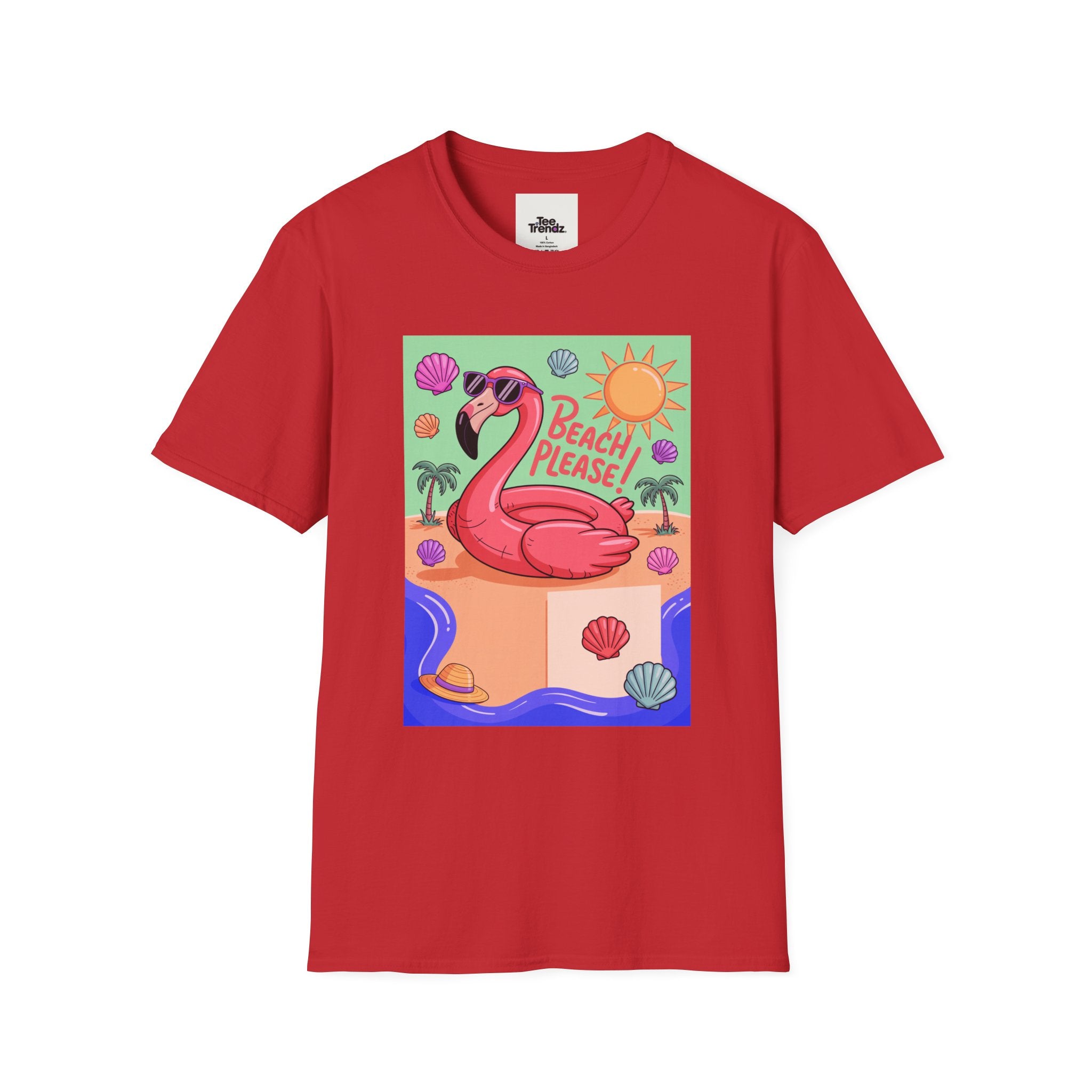 Beach Please Flamingo T-Shirt