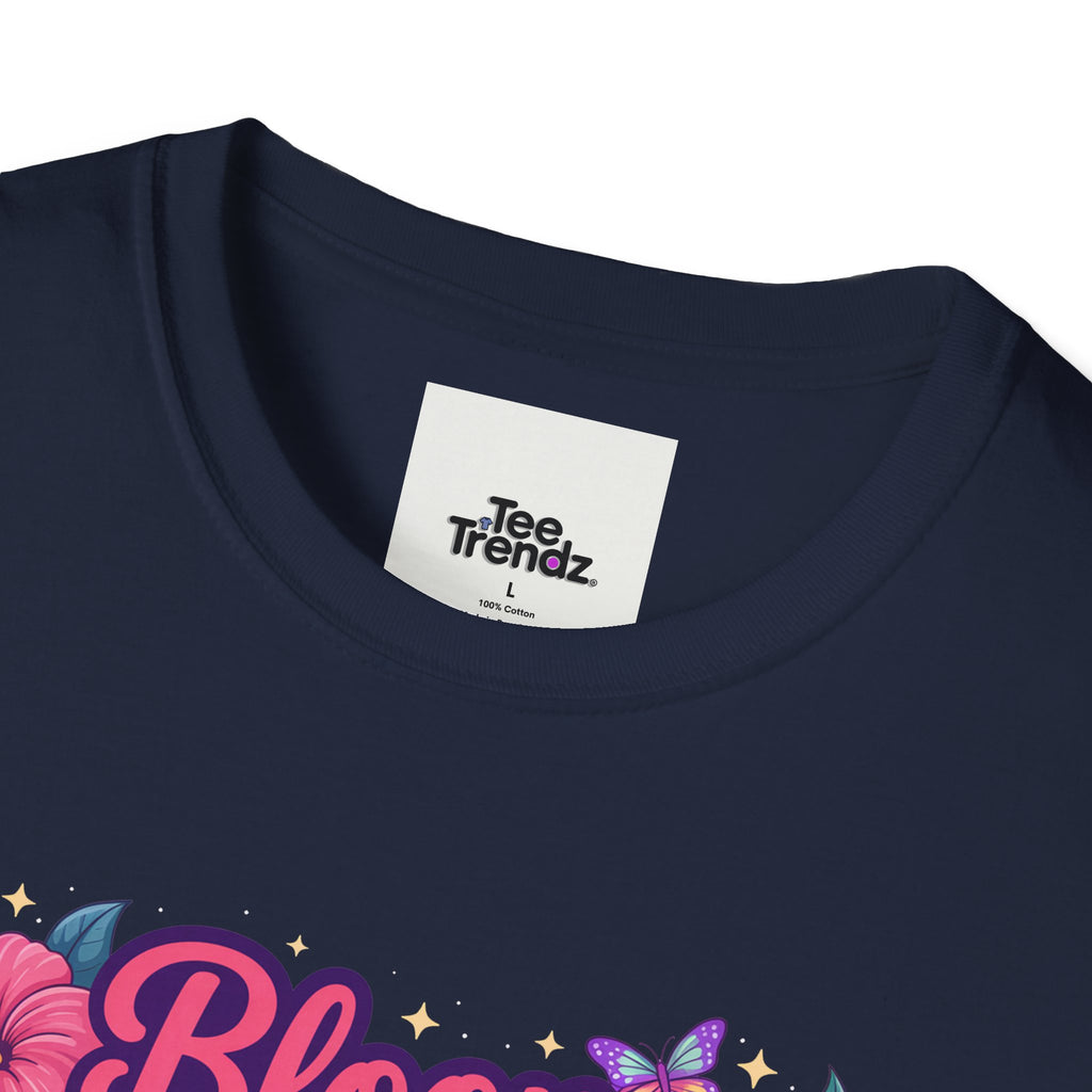 Bloom Baby Bloom Floral T-Shirt — Cute Spring Garden Tee for New Moms & Moms-to-Be
